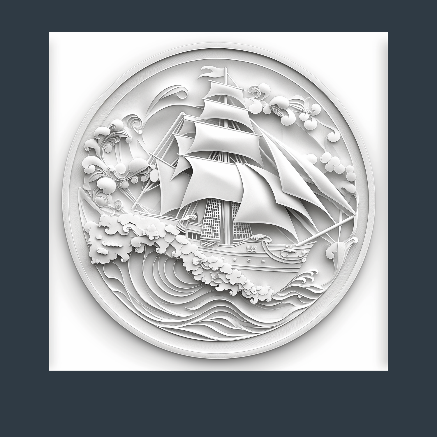 Filigree Heirloom Ship – 1920 Maritime Museum Edition