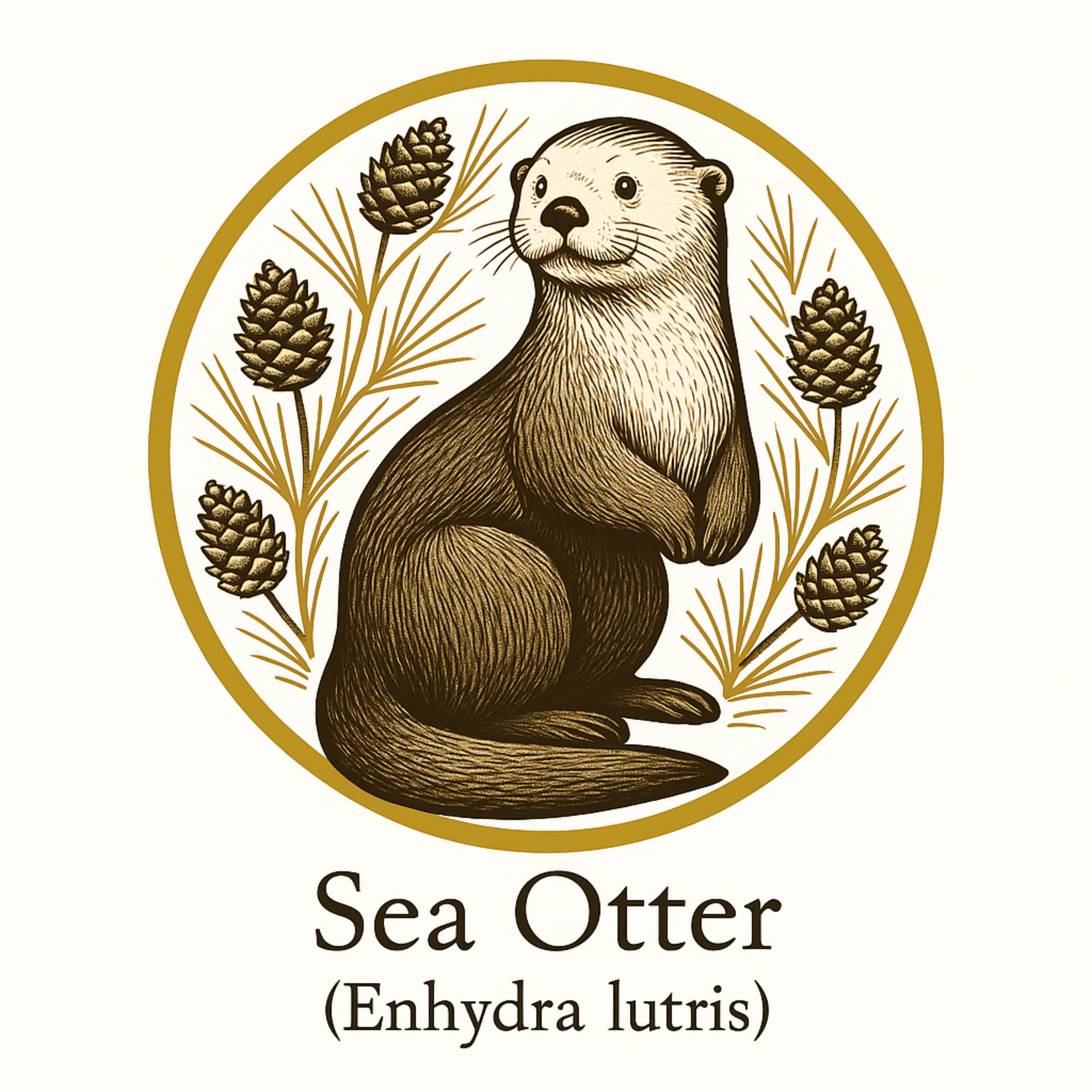 Sea Otter – Wildlife Art Print