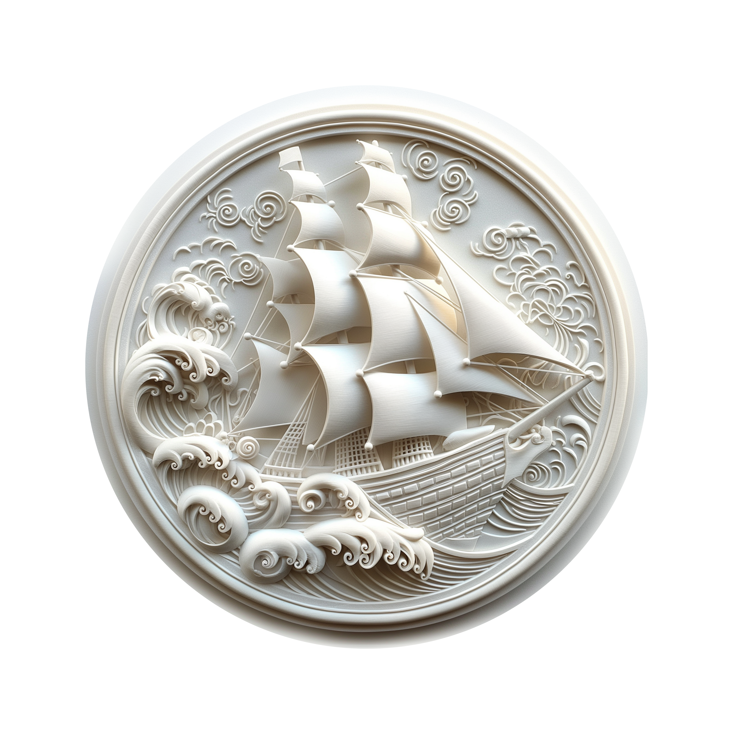 Filigree Clipper Ship — Heritage Series I
