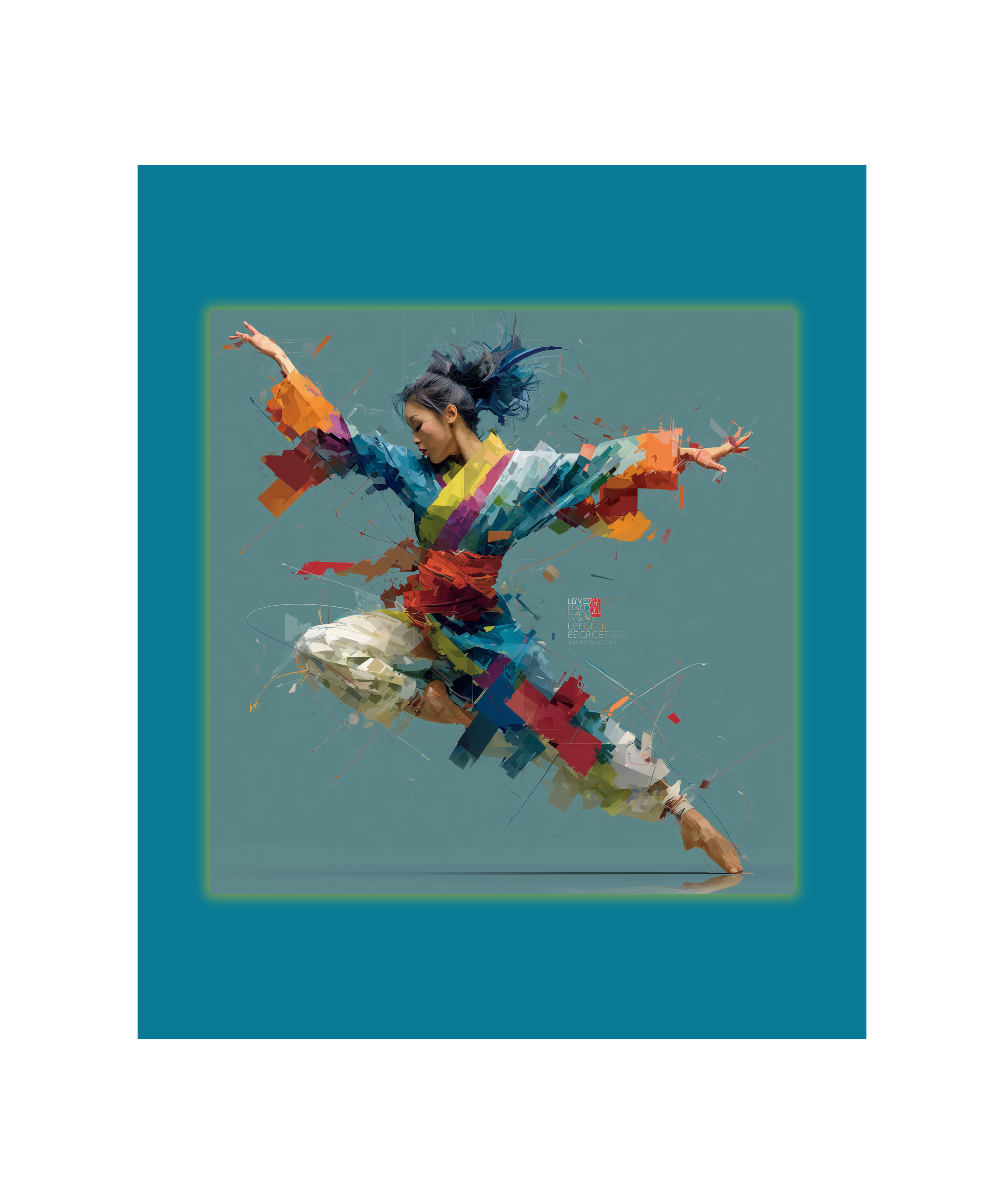 Breakdance Modern Art T-Shirt — Cinematic Dancer Illustration