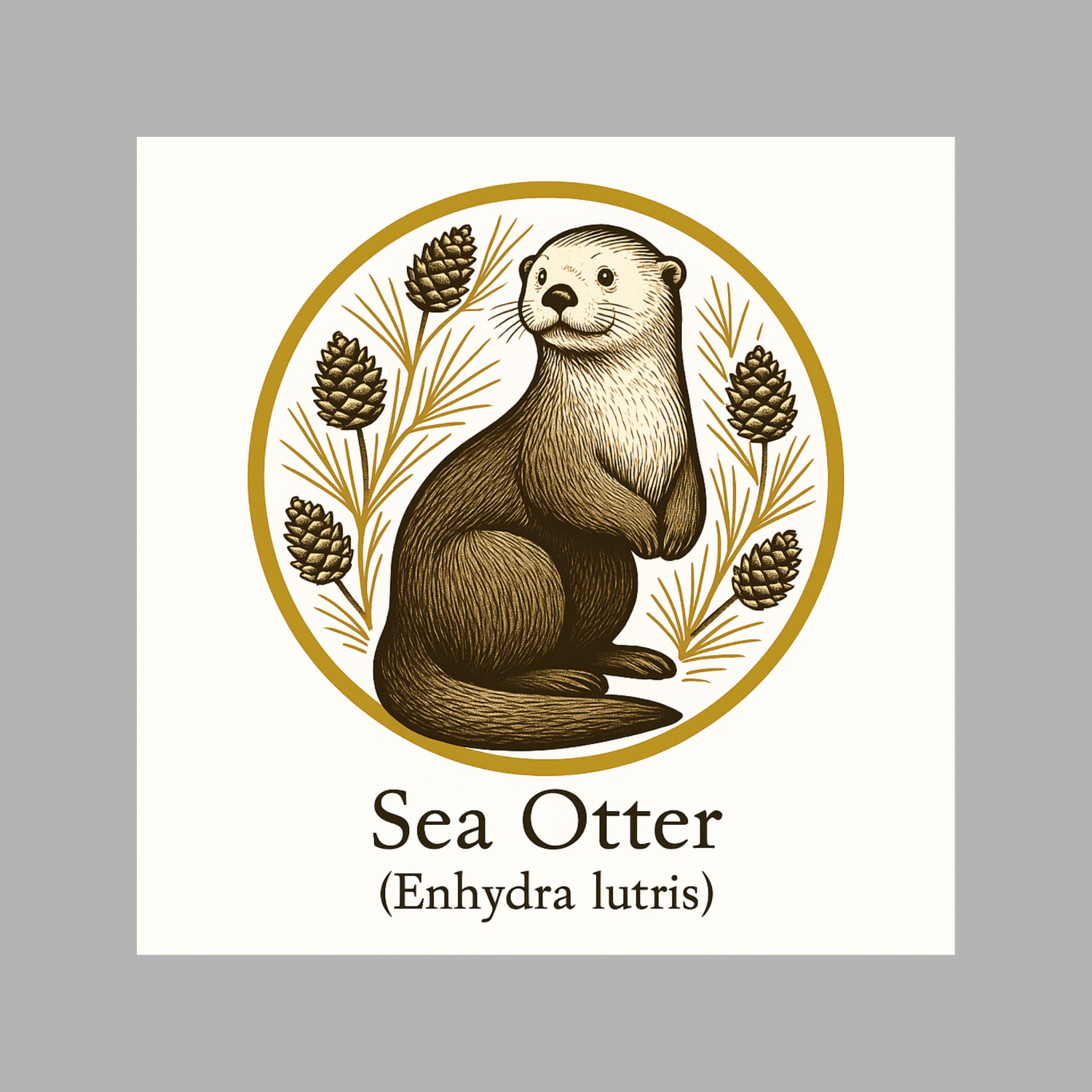 Sea Otter – Wildlife Art Print
