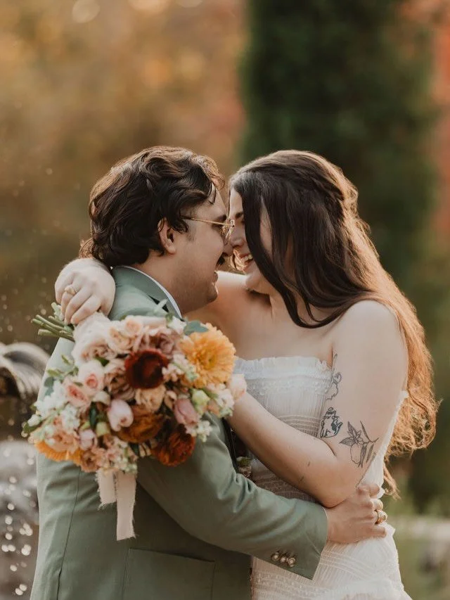 We are still obsessed with this bride&rsquo;s radiant energy and the stunning, vibrant palette of her gorgeous celebration. We paired soft, glowing makeup with a polished hairstyle to create an effortless look that perfectly complemented those warm, 