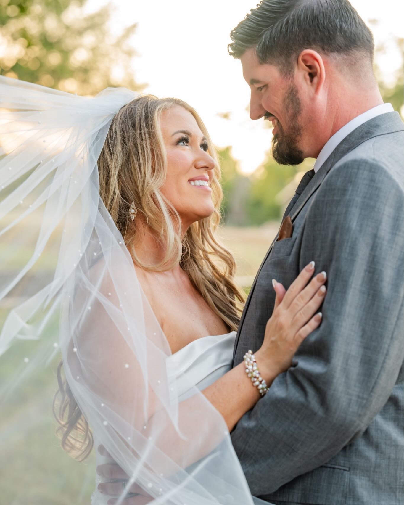 The ultimate bridal glow! ✨ We loved creating this cohesive look pairing romantic, flowing waves with a radiant, soft-glam makeup finish. It was an honor to handle both hair and makeup for such a beautiful day. Now booking for the 2026 season&mdash;l