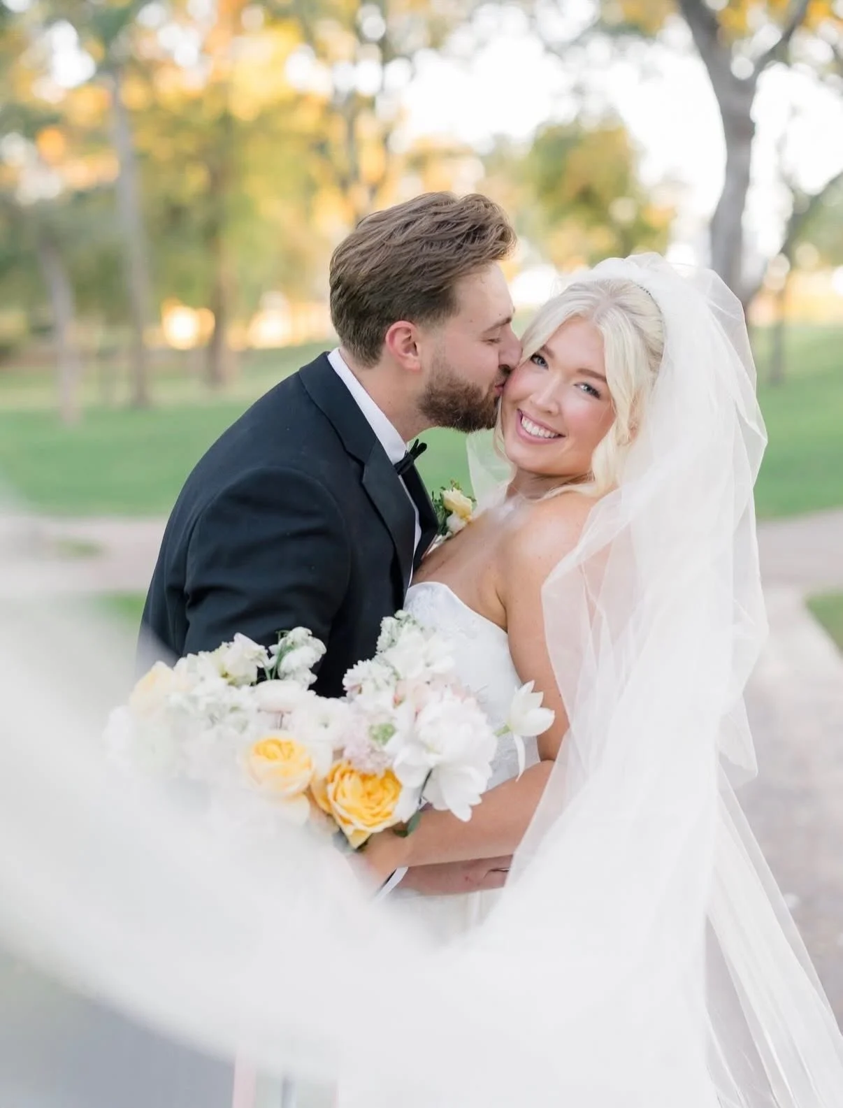 The kind of magic that happens when every detail aligns. We loved creating this classic look, pairing soft, radiant makeup with a timeless elegant updo for this beautiful bride. Seeing these joyful moments come together is exactly why we love being p
