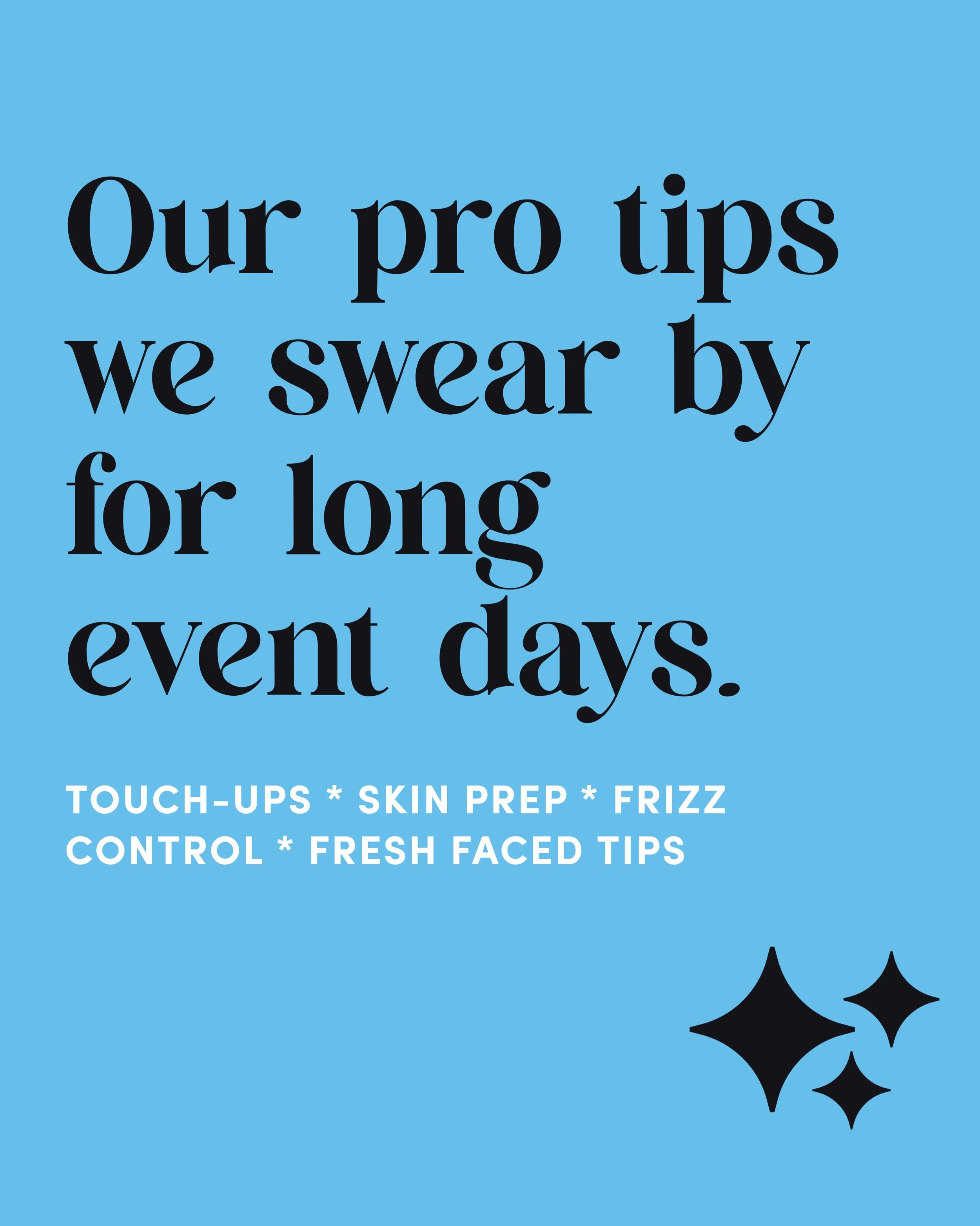 Long event days deserve beauty that lasts, without the stress of constant touch-ups. ✨

These are the pro tips our @prettyonpremises artists swear by to keep you glowing, polished, and photo-ready from the first look to the last dance ✨💃

It&rsquo;s