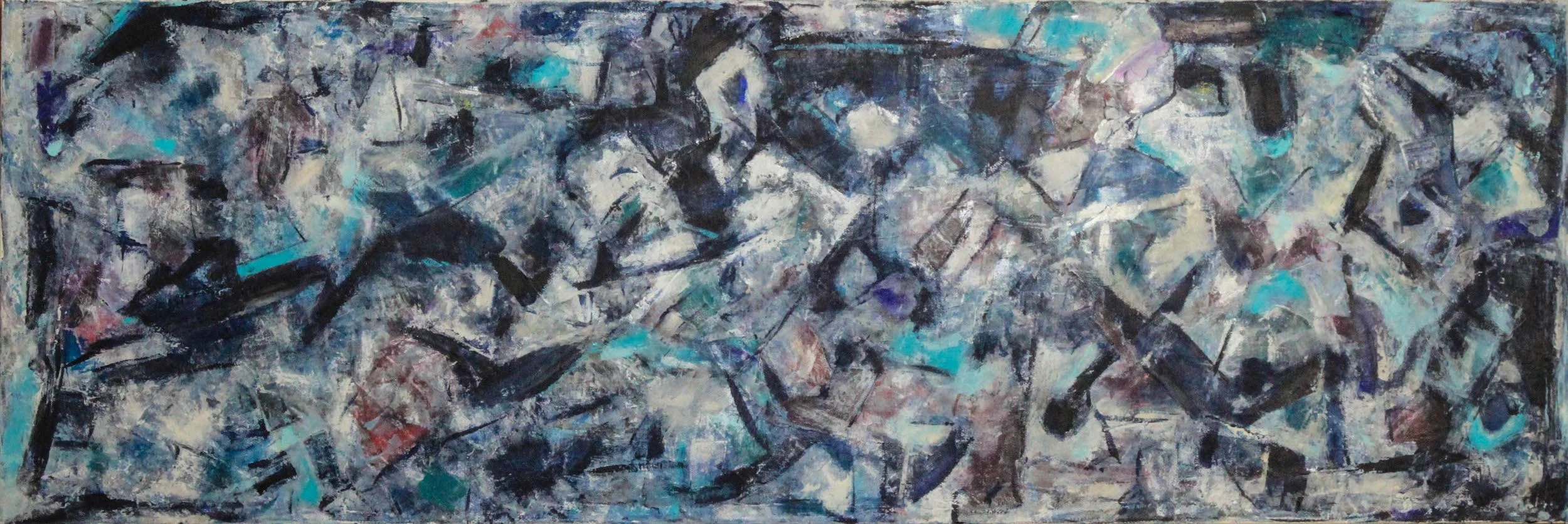  Mountain Pass, 2025 
 36" x 12" 
 Acrylic 
 Inquire 