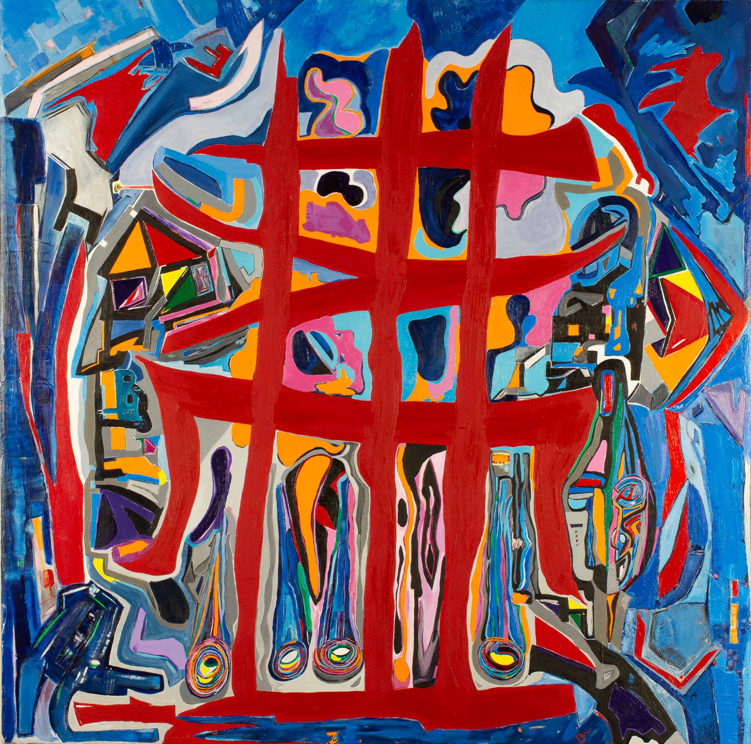  Through the Looking Glass, 2010 
 36" x 36" 
 Oil & Acrylic 
 Sold 