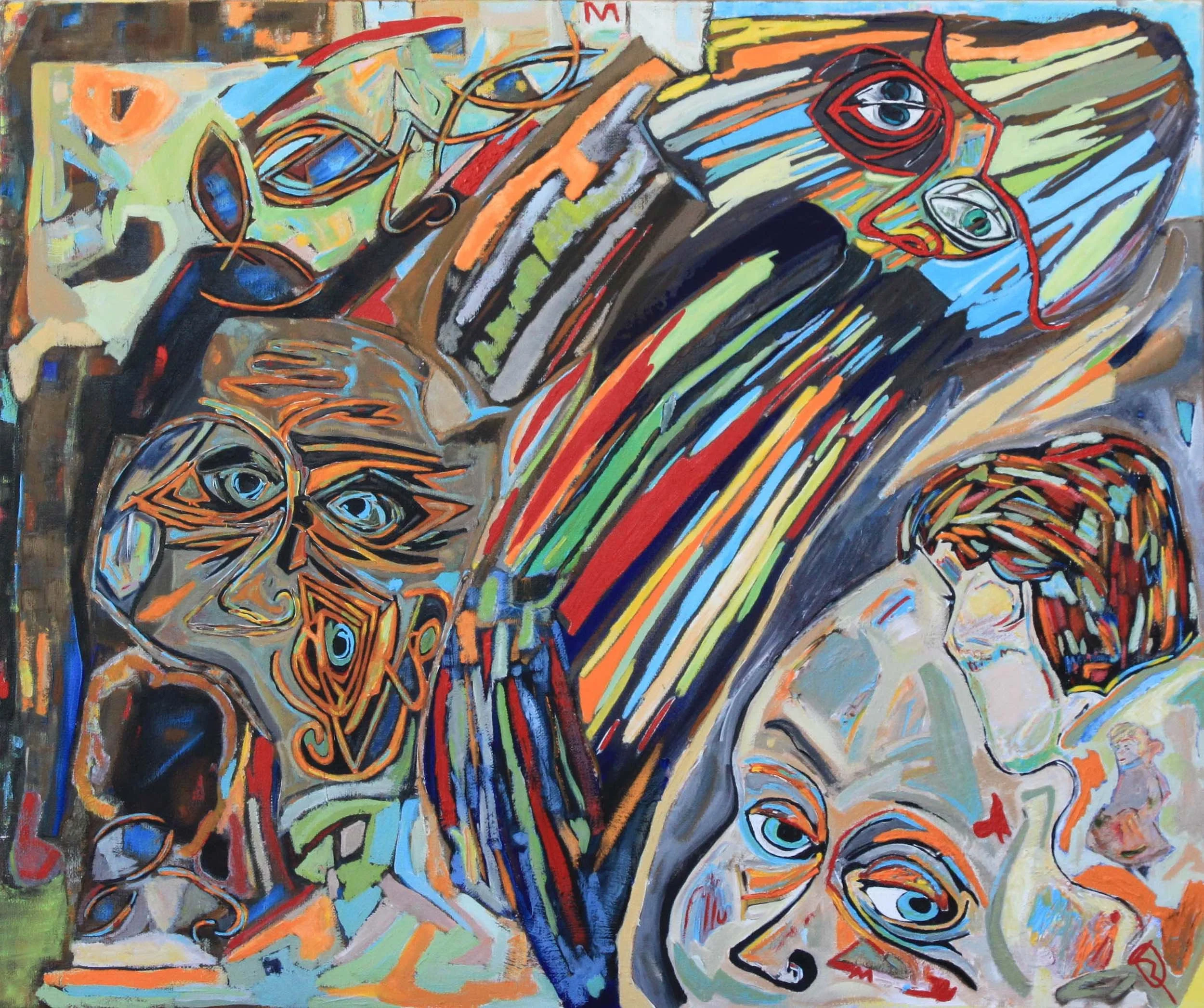  Trapped, 2012 
 20" x 24" 
 Acrylic 
 Inquire 