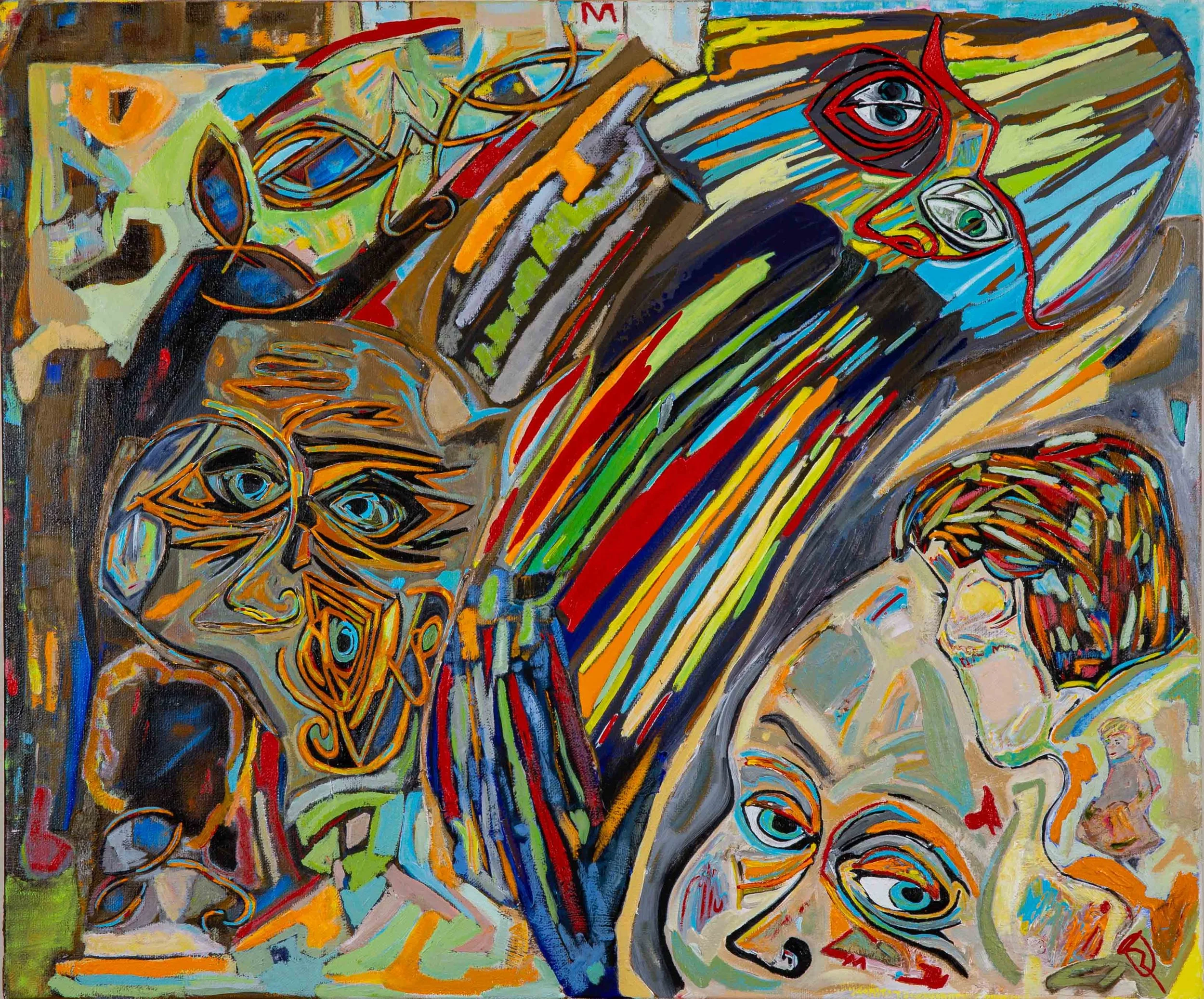  Trapped, 2012 
 20" x 24" 
 Acrylic 
 Inquire 