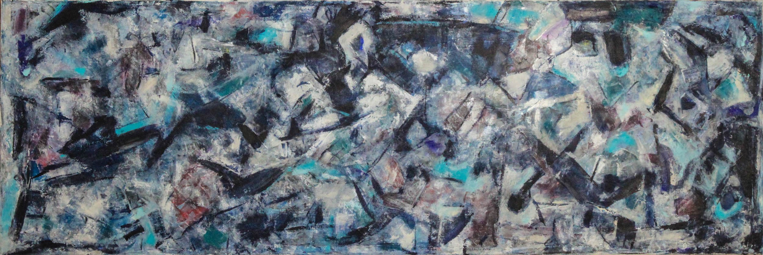  Mountain Pass, 2025 
 36" x 12" 
 Mixed Media 
