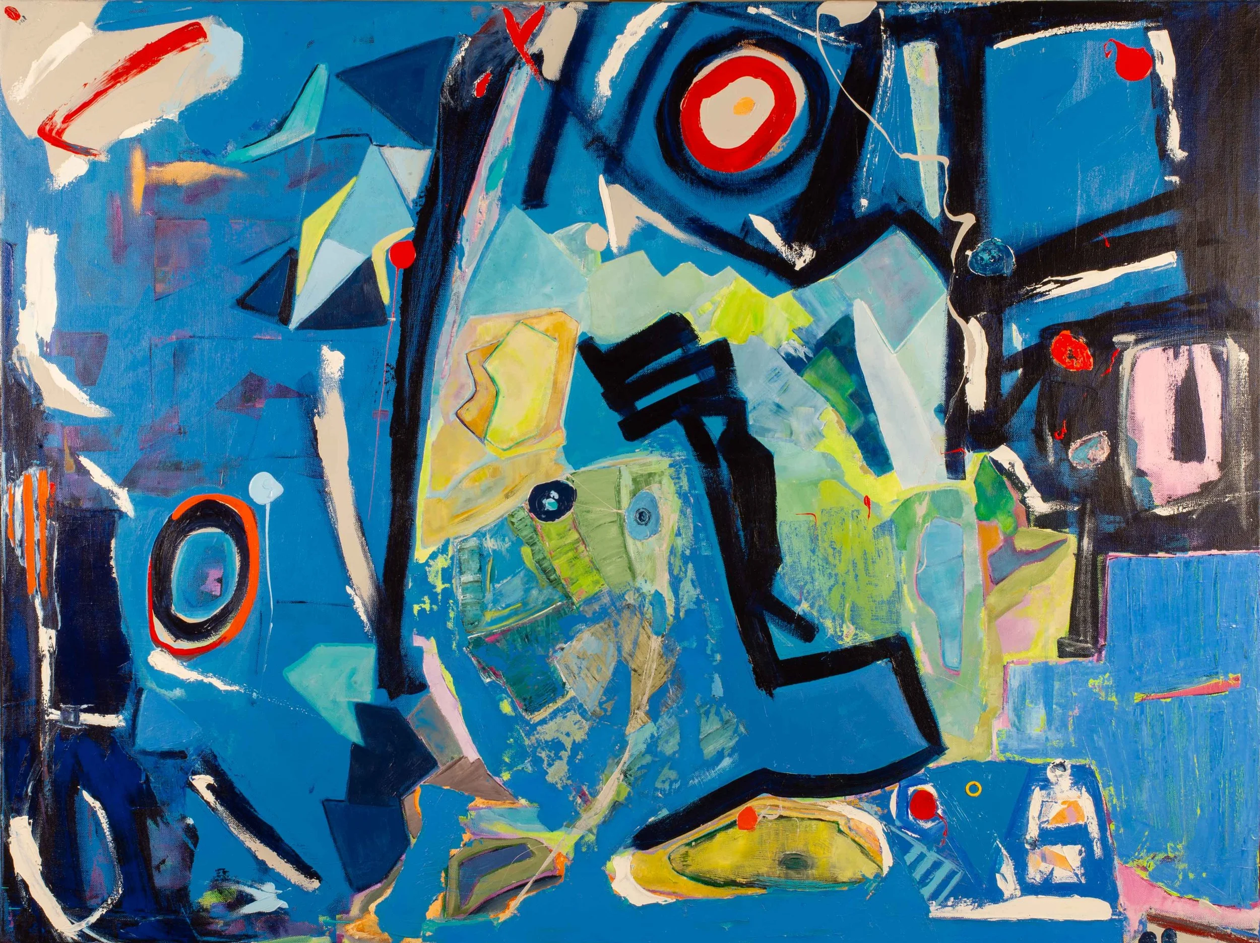  Aquatic 2022 
 36" x 48" 
 Acrylic 
 Sold 