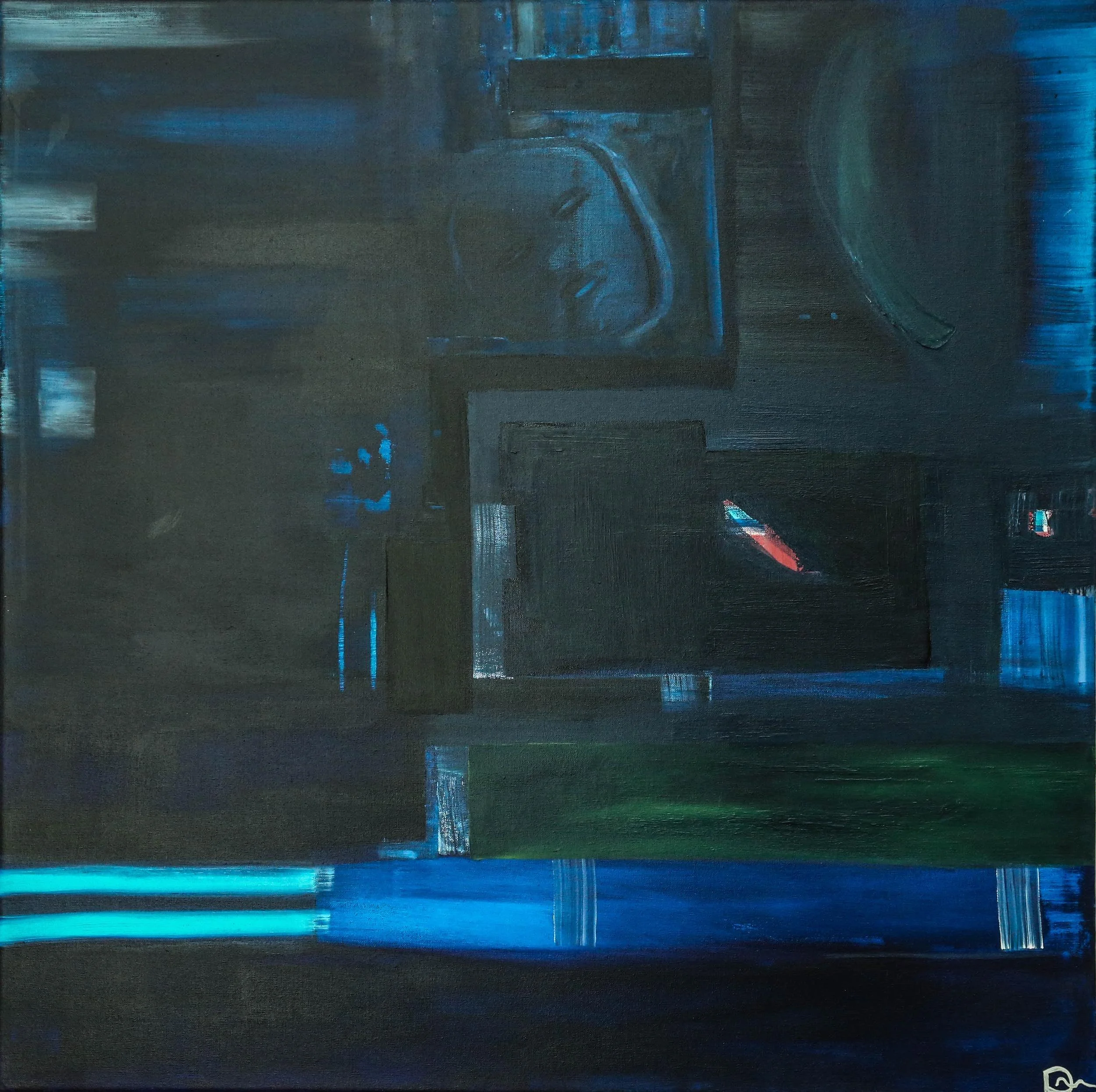  Man in the Box, 2011 
 36" x 36" 
 Acrylic 
 Inquire 