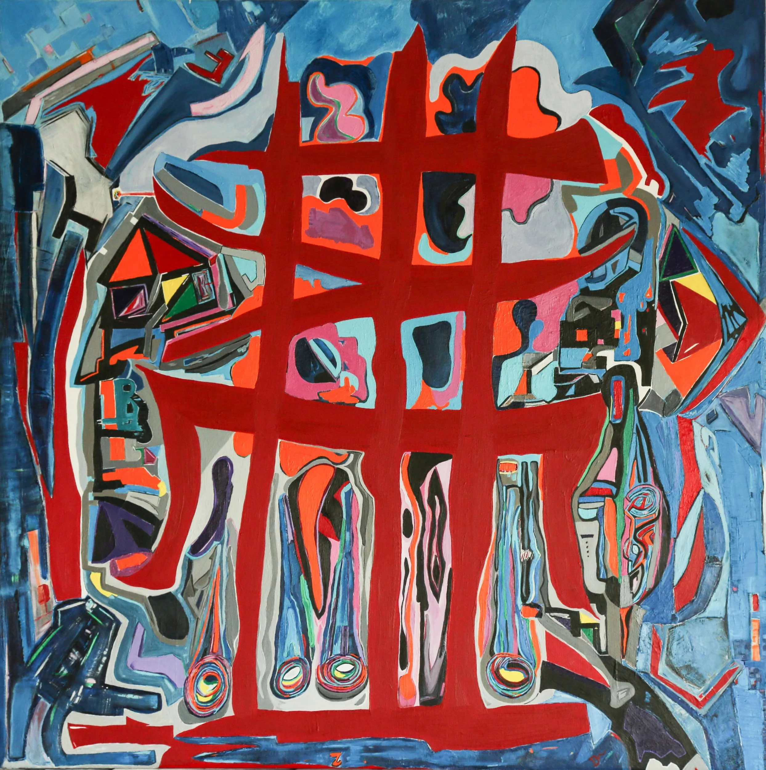  Through the Looking Glass, 2010 
 36" x 36" 
 Oil & Acrylic 
 Sold 