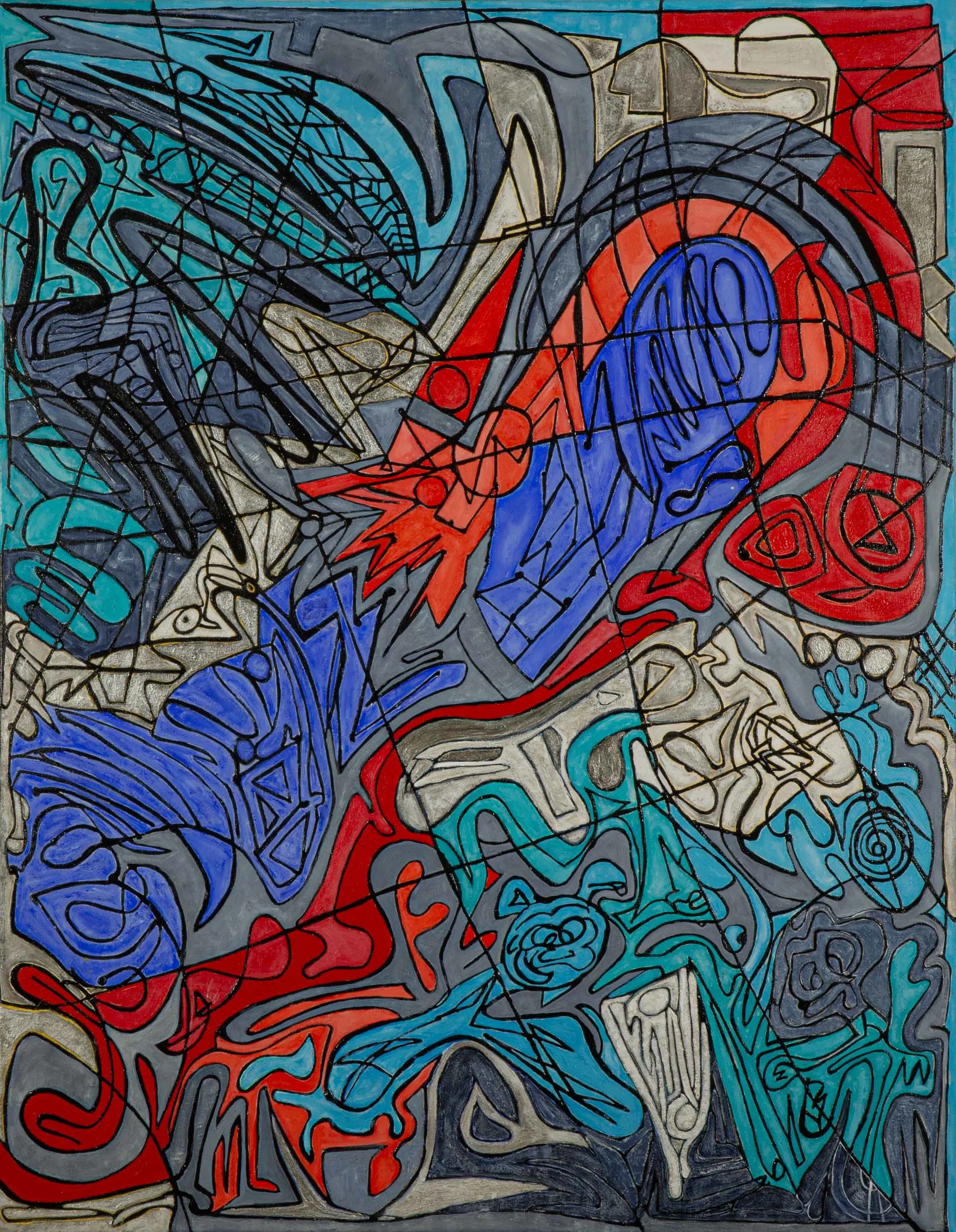  Superman, 2025 
 36" x 28" 
 Mixed Media 
 View In Room 