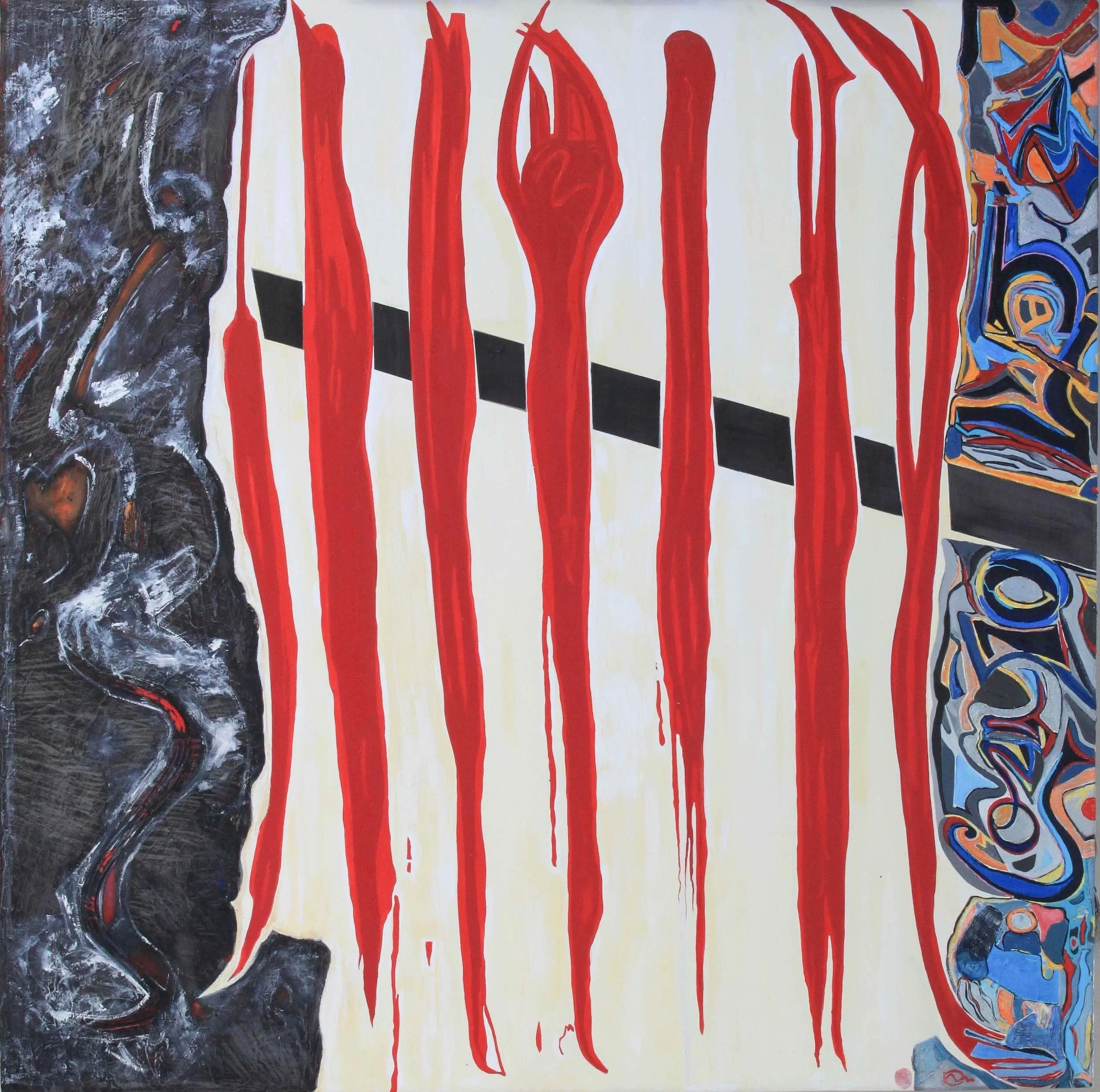  Drip, 2013 
 36" x 36" 
 Oil & Acrylic 
 Inquire 