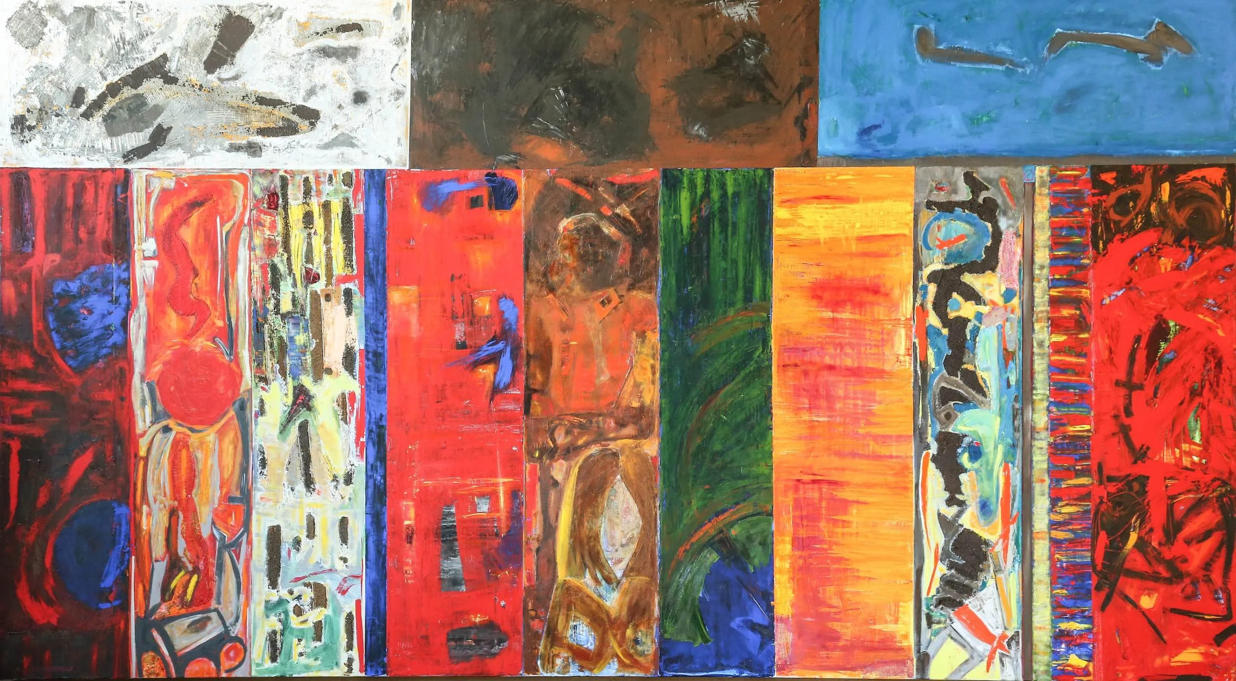  Medley, 2017 
 108" x  60" 
 Mixed Media 
 View In Room 