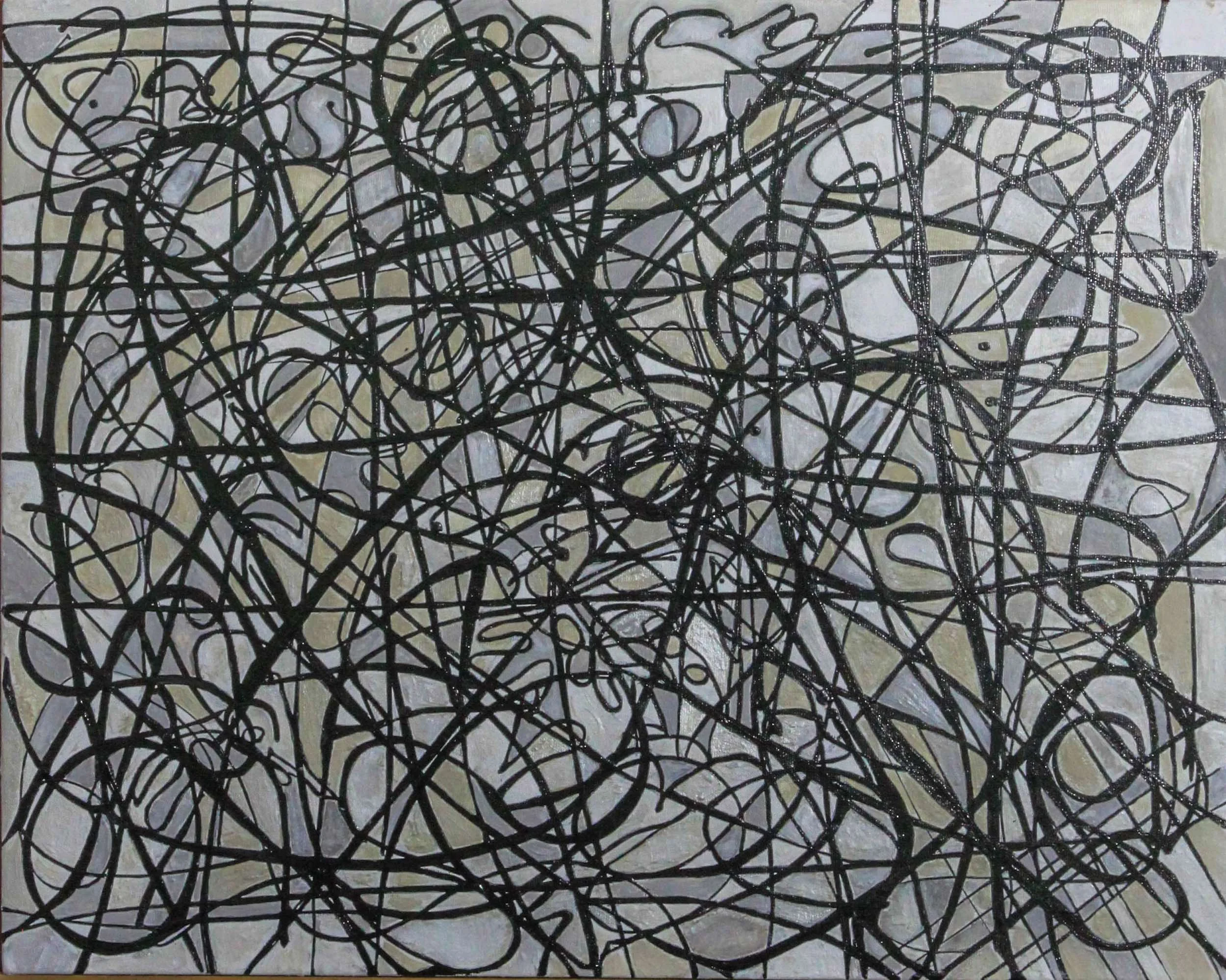  The Stylist, 2025 
 16" x 20" 
 Mixed Media 
