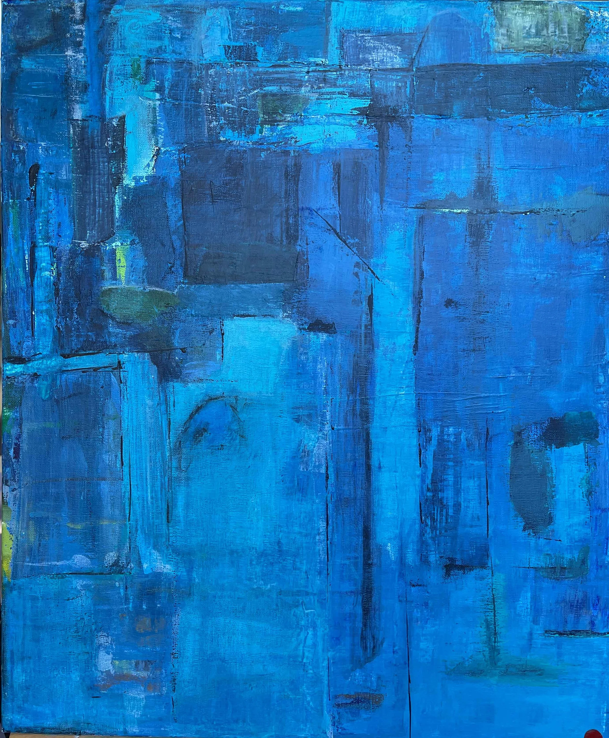  Downtown Night, 2022 
 20" x 30" 
 Acrylic 
 Sold 