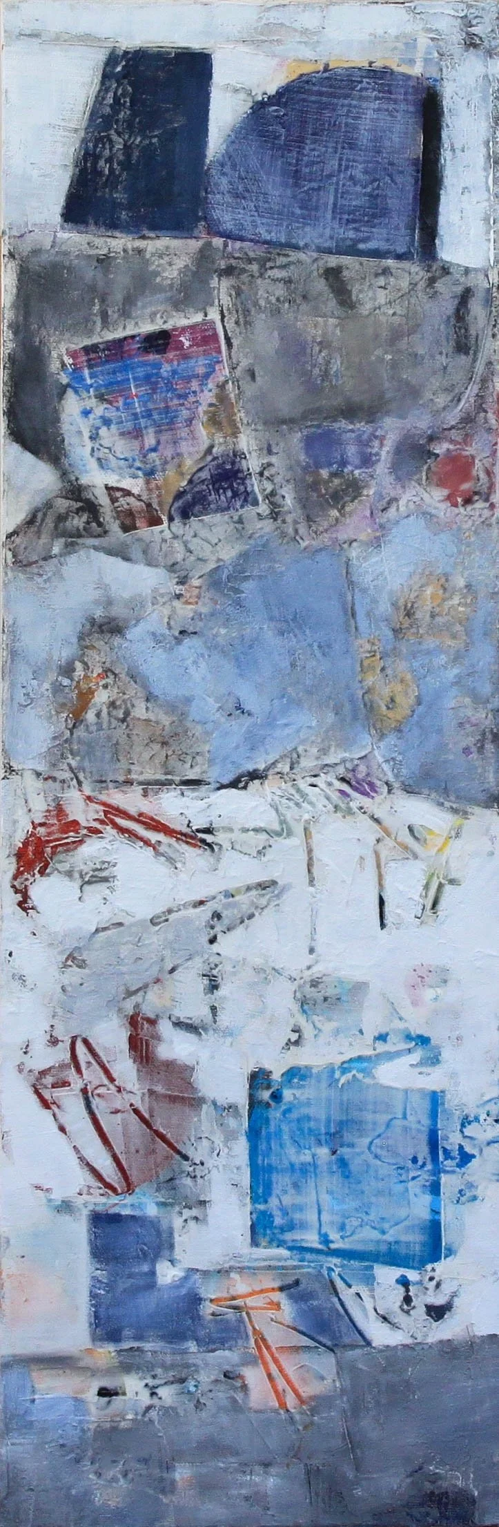  Sticks & Stones, 2022 
 24" x 8" 
 Mixed Media 
 Inquire