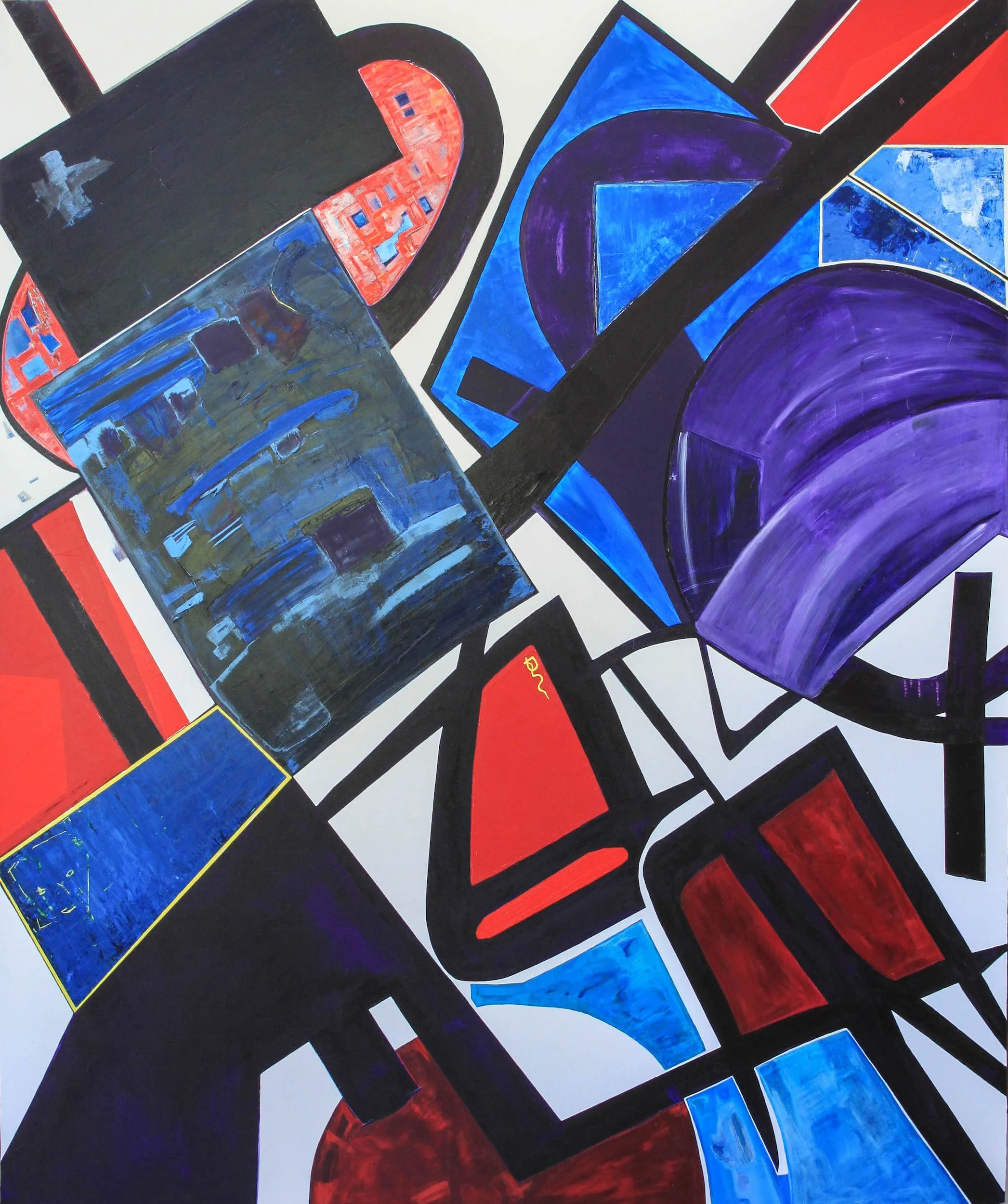  The Welder, 2011 
 72" x 60" 
 Acrylic 
 Sold 