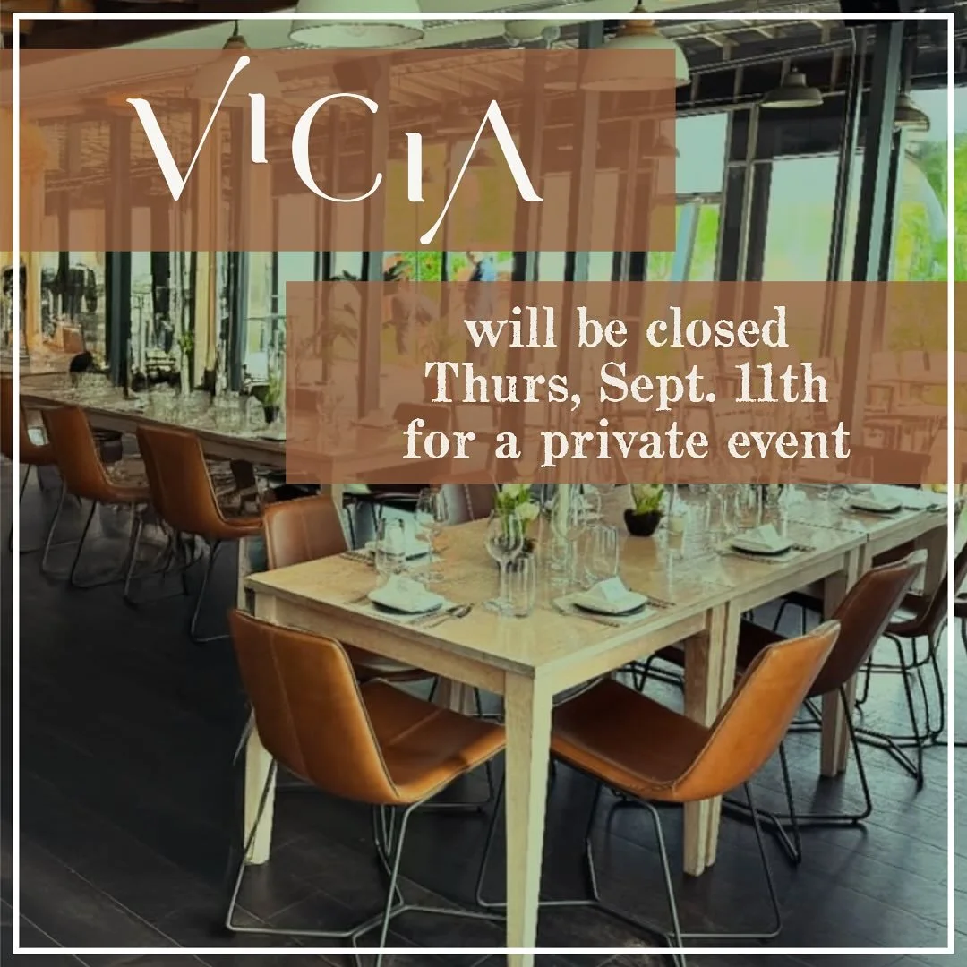 Planning a special event? Let us create a truly memorable evening for your guests with a custom Vicia experience. From intimate gatherings to creative corporate events, wedding ceremonies and more. Contact our events team and let&rsquo;s talk! 

#pri