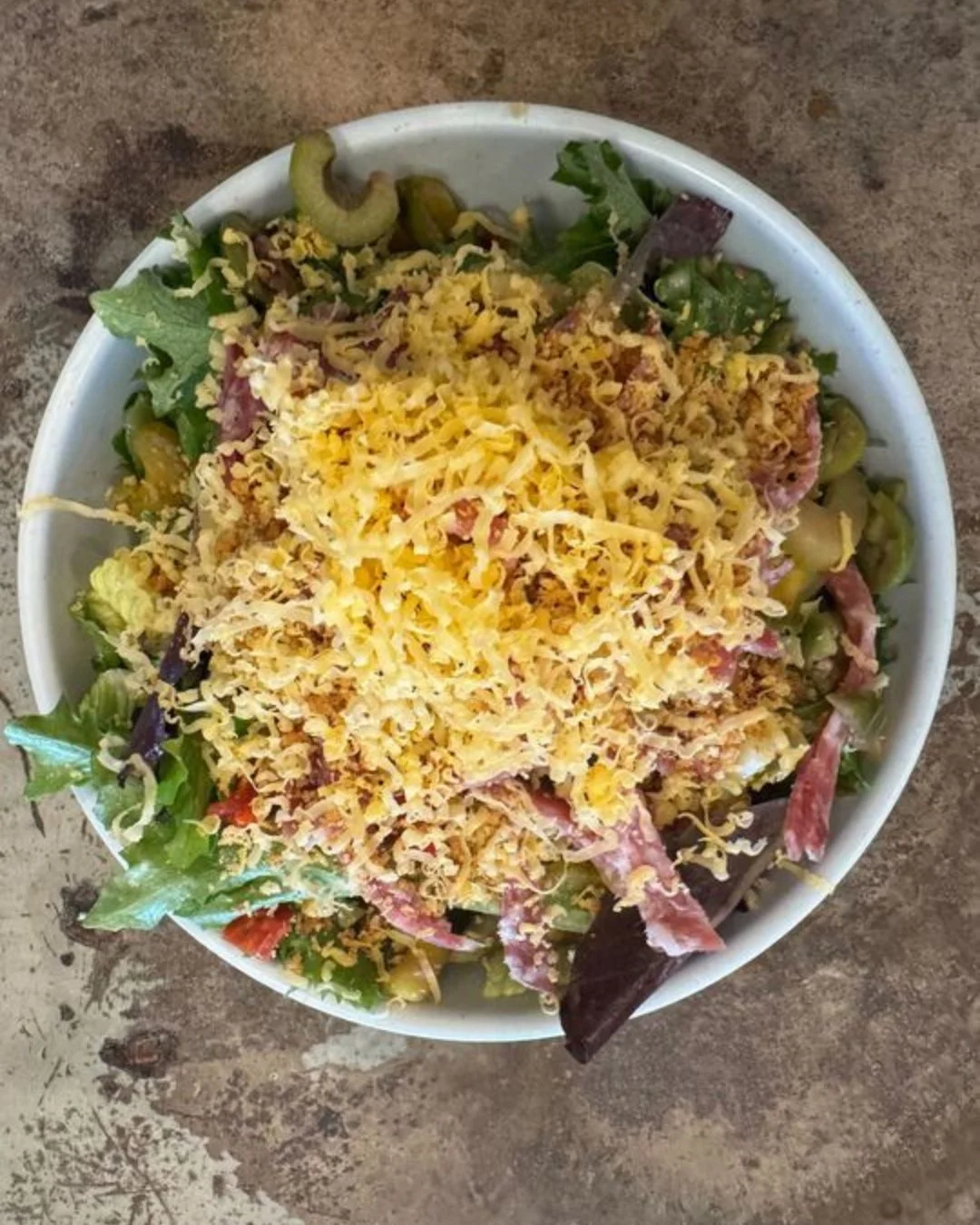 Fresh new menu items! Great textures, fun to eat &amp; surprises in every bite. 

Italian Salad ➡️ Chicken Sausage &amp; Pepper Pizza. Place your order online (link in bio) or dine in Wed-Sun. 

#takeroothospitality #stleats #brunch #lunch #dinner #n