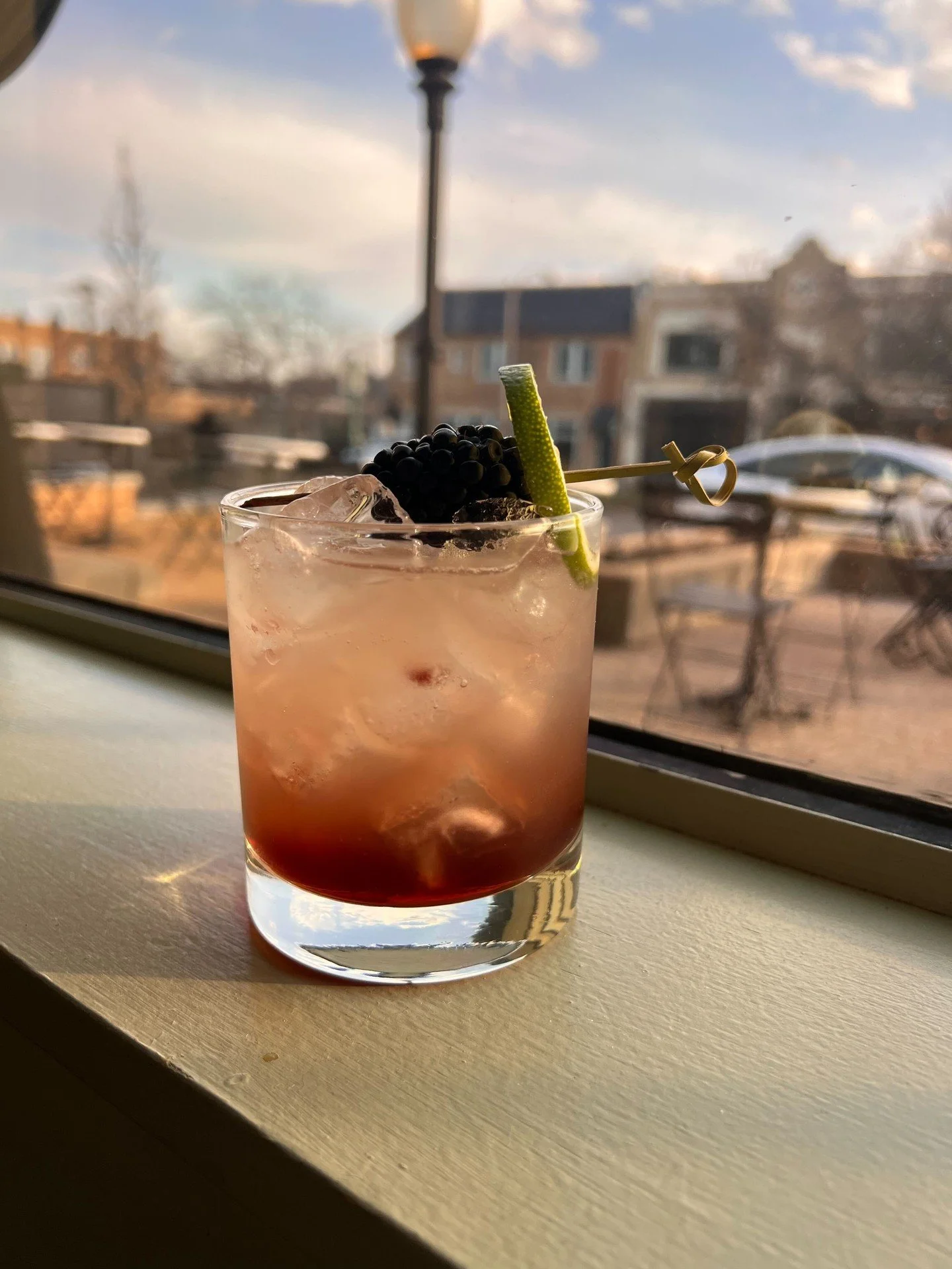 Bartender @mattsorrell_stl is looking toward spring with his new Bistro Bramble.  Hendricks gin, simple, lime juice, &amp; cr&egrave;me de cassis.  More fresh flavors are coming soon....
