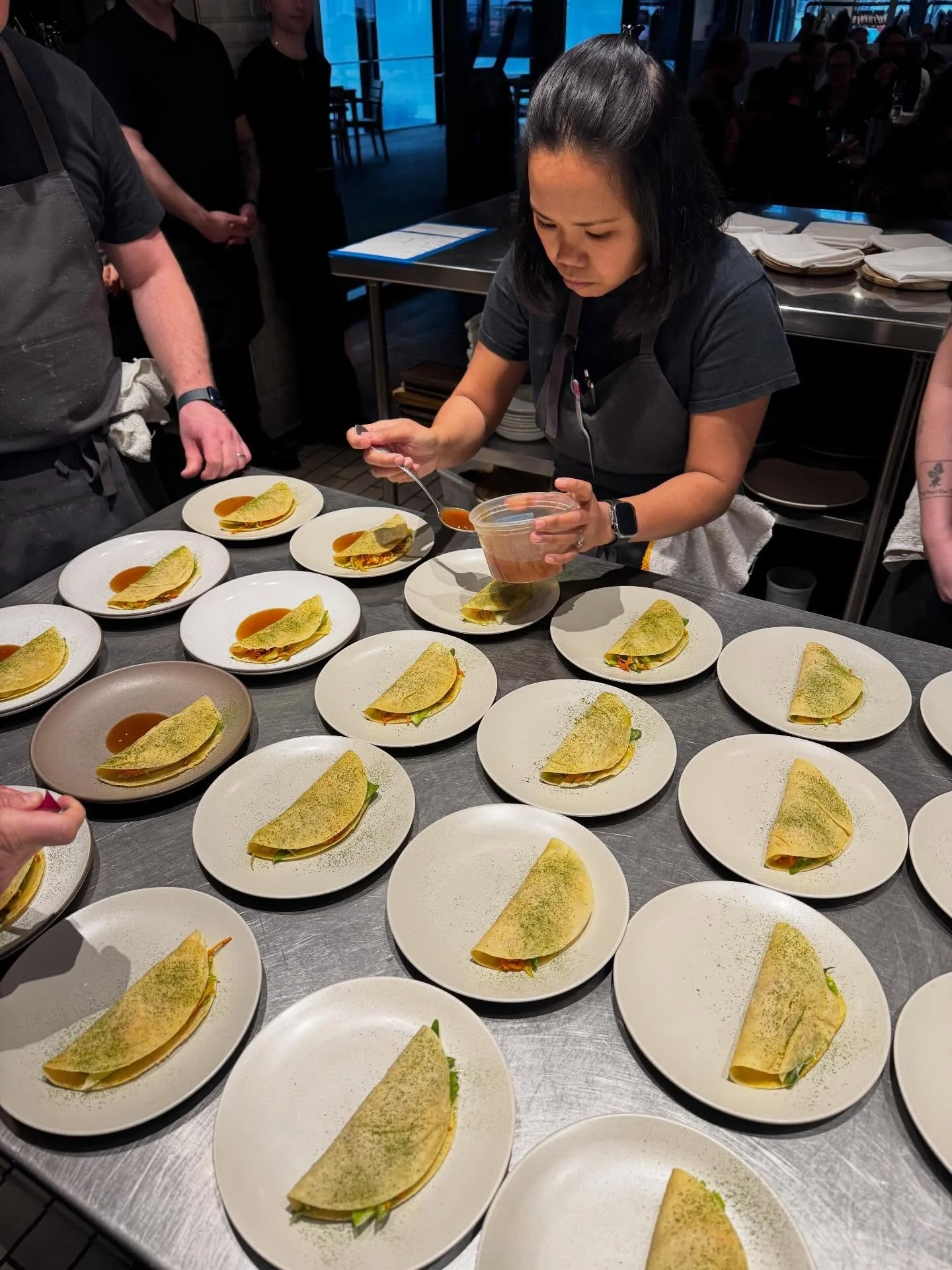@jane_sacro_chatham and a sea of fresh lumpia. A beautiful sight from last nights Salu-Salo dinner @viciarestaurant 👏👏👏

If you missed it, you really missed it 😉 What a beautiful evening of community, food, and Filipina heritage. Make sure you&rs