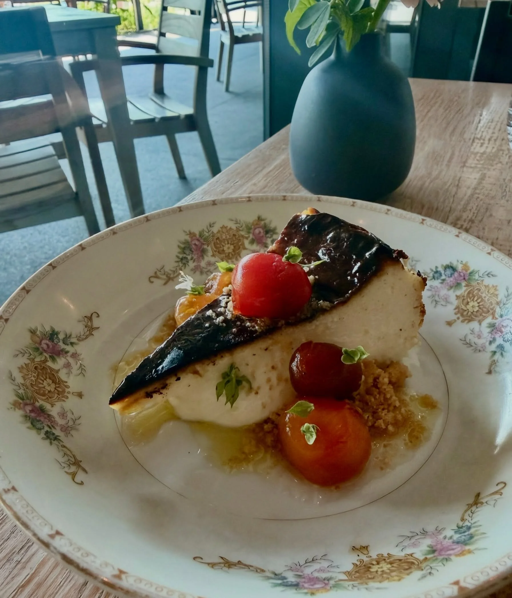 Basque Cheesecake, Summer Edit 🍅

Our beloved creamy, crustless cheesecake is causing a stir. It&rsquo;s garnished with candied cherry tomatoes, lending a surprisingly sweet and tart pop. We love the unexpected flavor it brings. 

Making you rethink