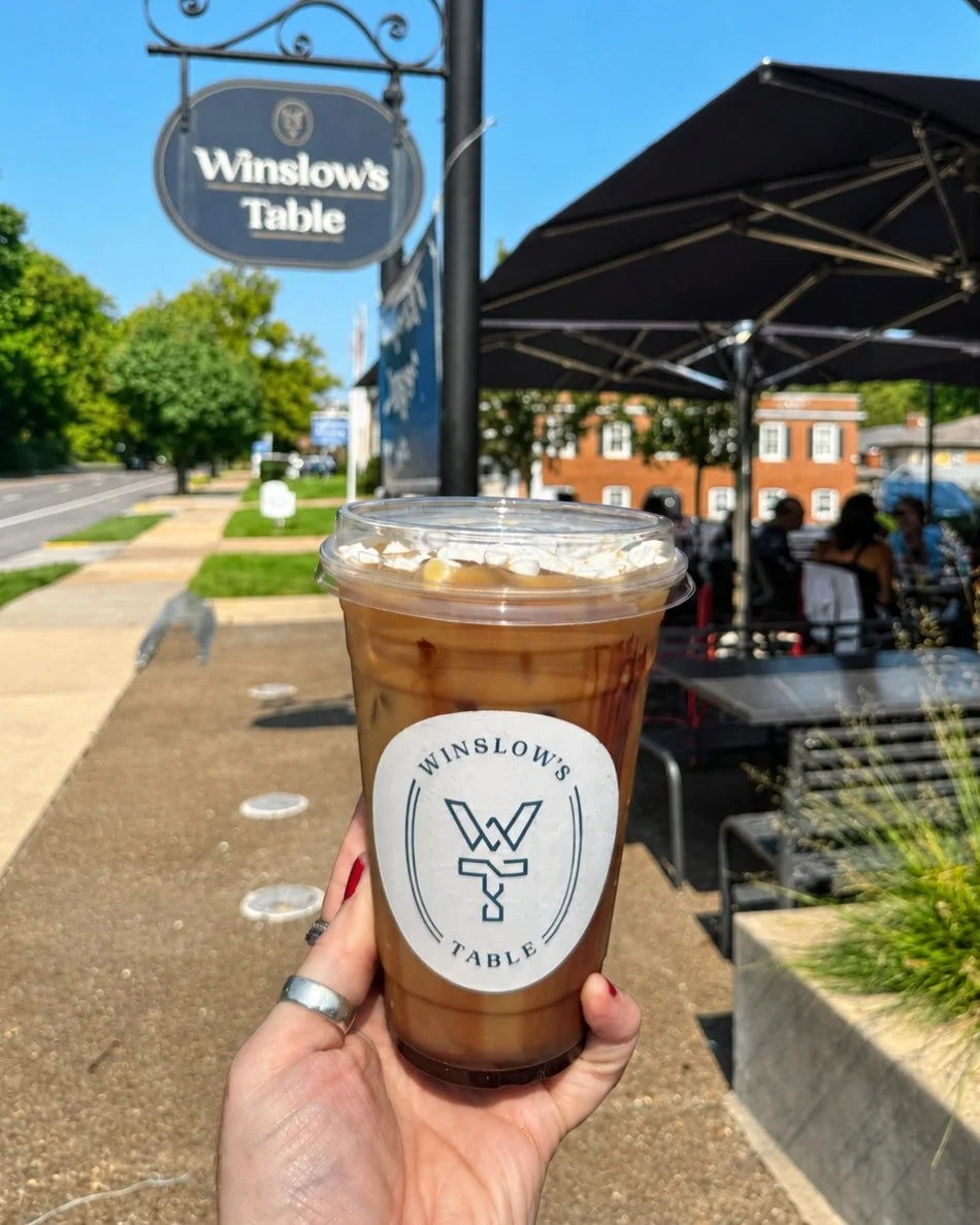 September in St. Louis: 100&deg;, sunny, and still very much summer. We&rsquo;re keeping cool with our selection of iced specialty drinks -while we dream of fall. 🧊☕