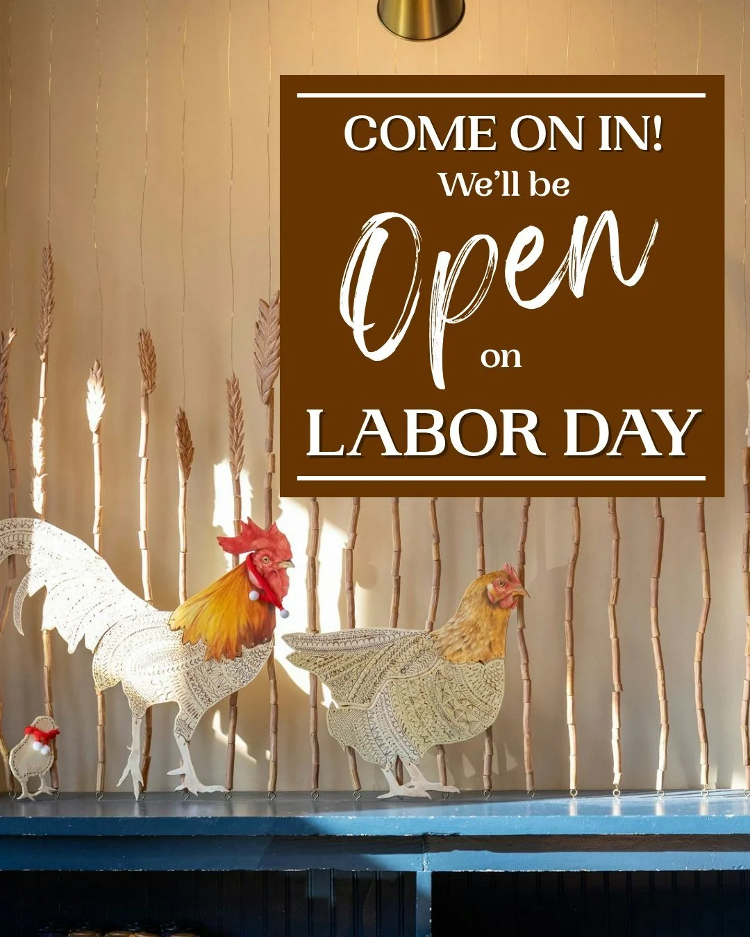 You may be off for Labor Day, but our doors will be open&mdash;and it&rsquo;ll be nice and cool inside.  Stop by for a garlic &amp; parmesan bratwurst or our smashburger at a rare, *one-day-only* special price! 🍔 🌭