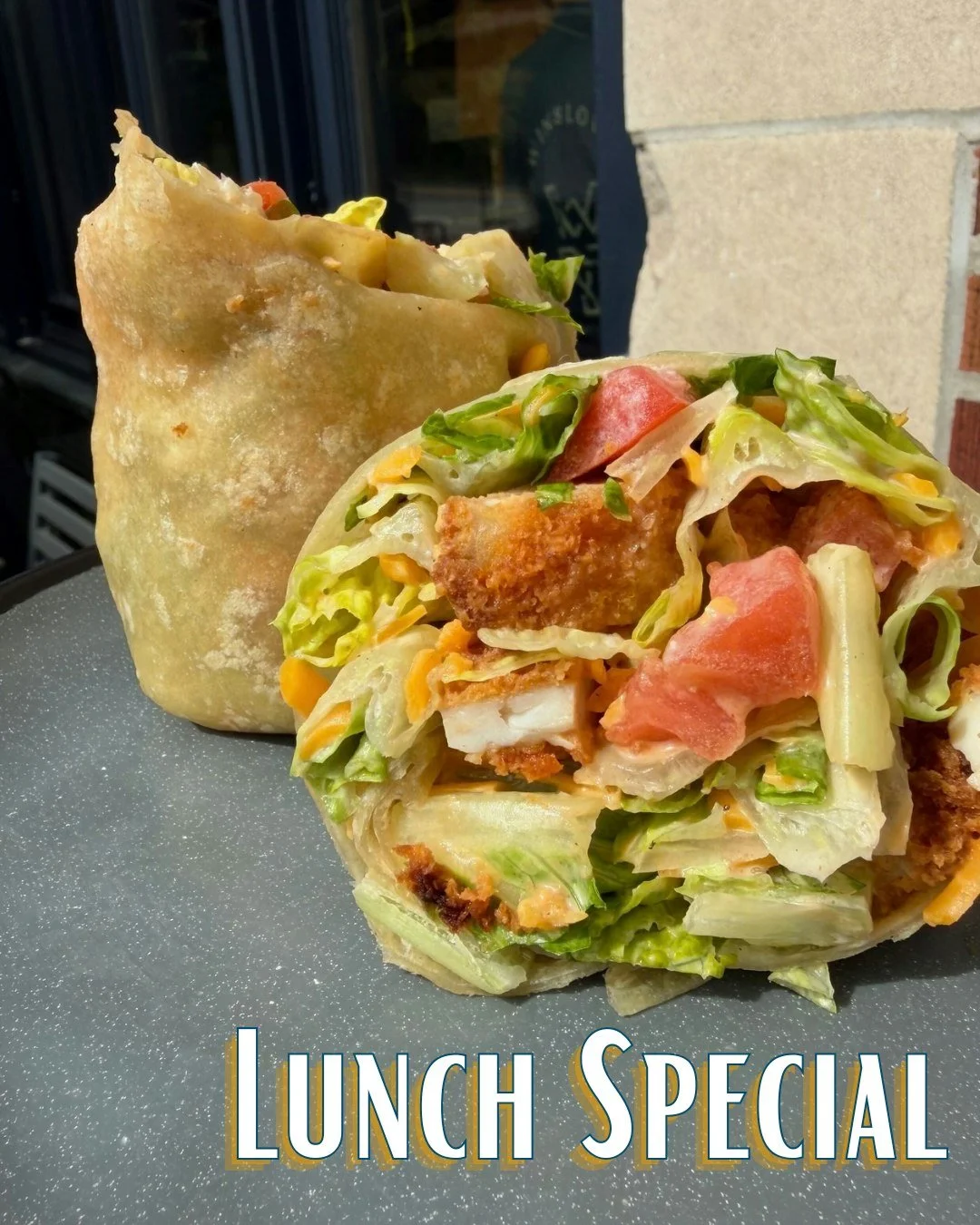 Buffalo Chicken Wrap- hot buffalo sauce meets cool blue cheese dressing. 

Catch this lunch special all week&mdash;and make Tuesday twice as rewarding! Loyalty Rewards members earn 2X points on Tuesday orders. 🌯

Loyalty sign up link in bio.