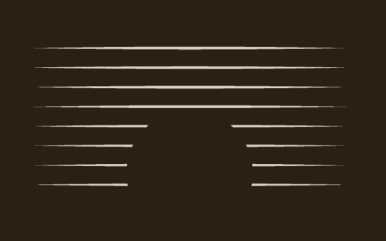 Multiple white horizontal lines on a black background.
