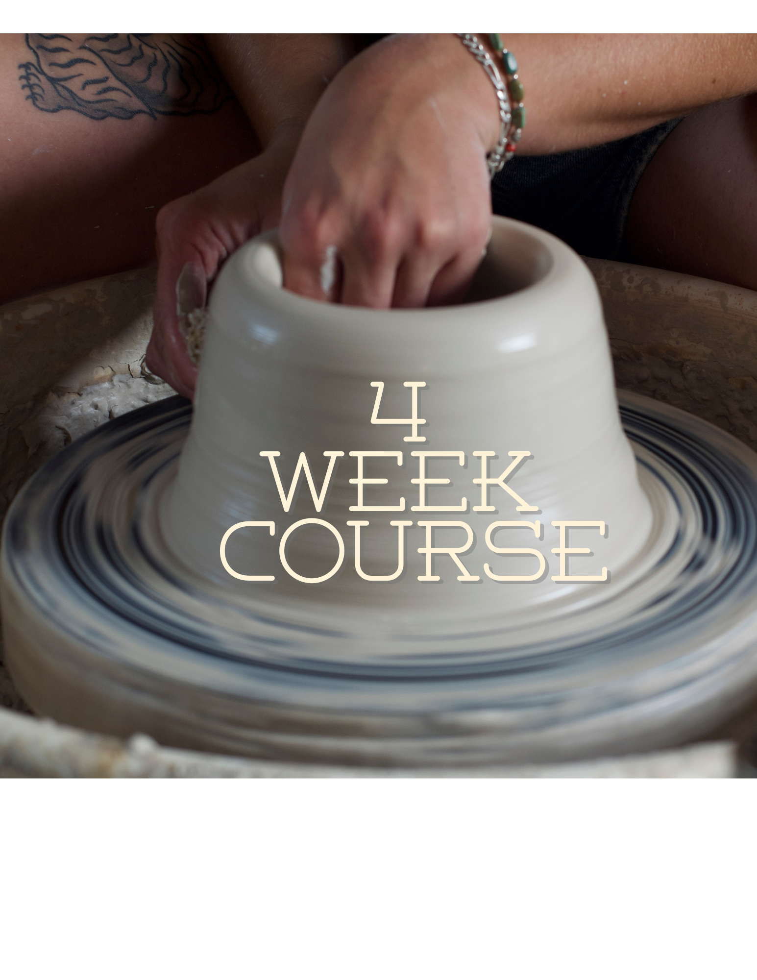 4 Week Beginner Wheel-Throwing (Friday 7-9pm) February 27th-March 20th