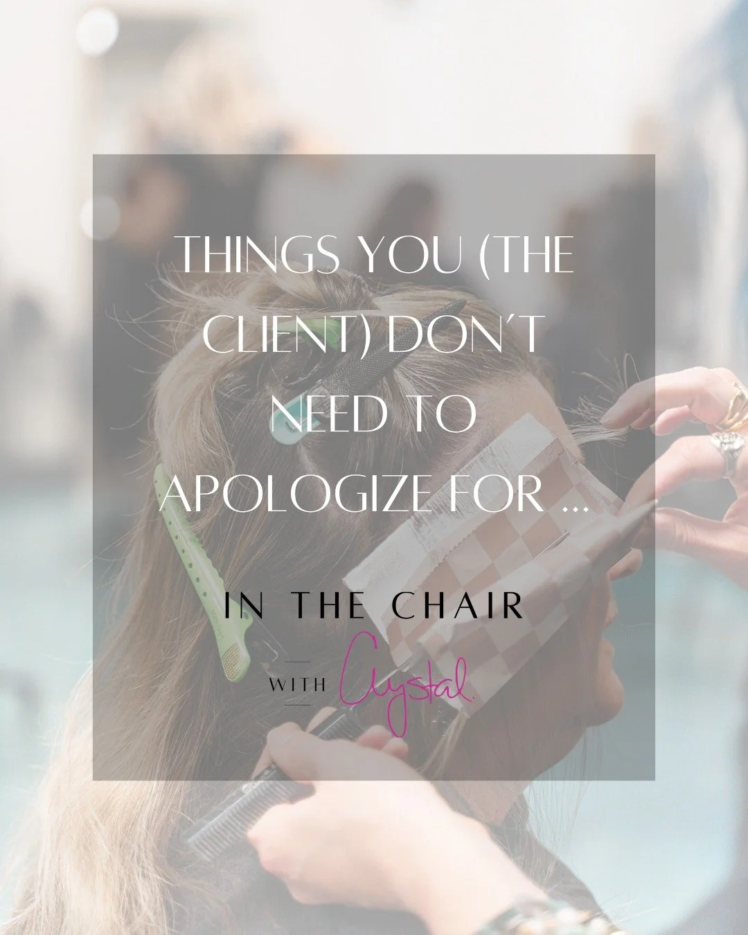 Haven&rsquo;t washed your hair in a week? Laptop out during your appointment? Telling us your whole life story? Don't apologize! 😉
&bull;
#inthechair #meraki #salontips #entrepenuer #business #lasvegassalon #salonlife #hairtips #rant #lasvegas #coff
