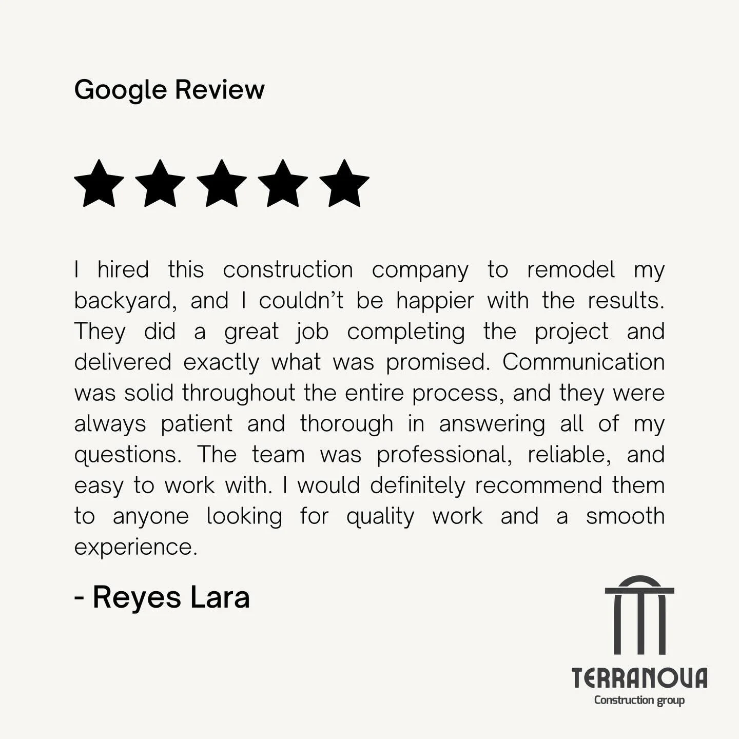 Google Review ⭐️⭐️⭐️⭐️⭐️