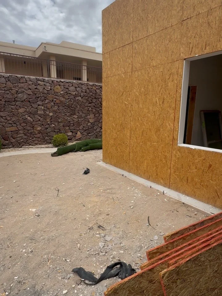 From nothing&hellip; to this.
Full home addition built from the ground up &mdash; concrete foundation, framing, roofing, electrical, plumbing, tile work, custom shower, stucco finish, new windows, and a private movie theater 🎬