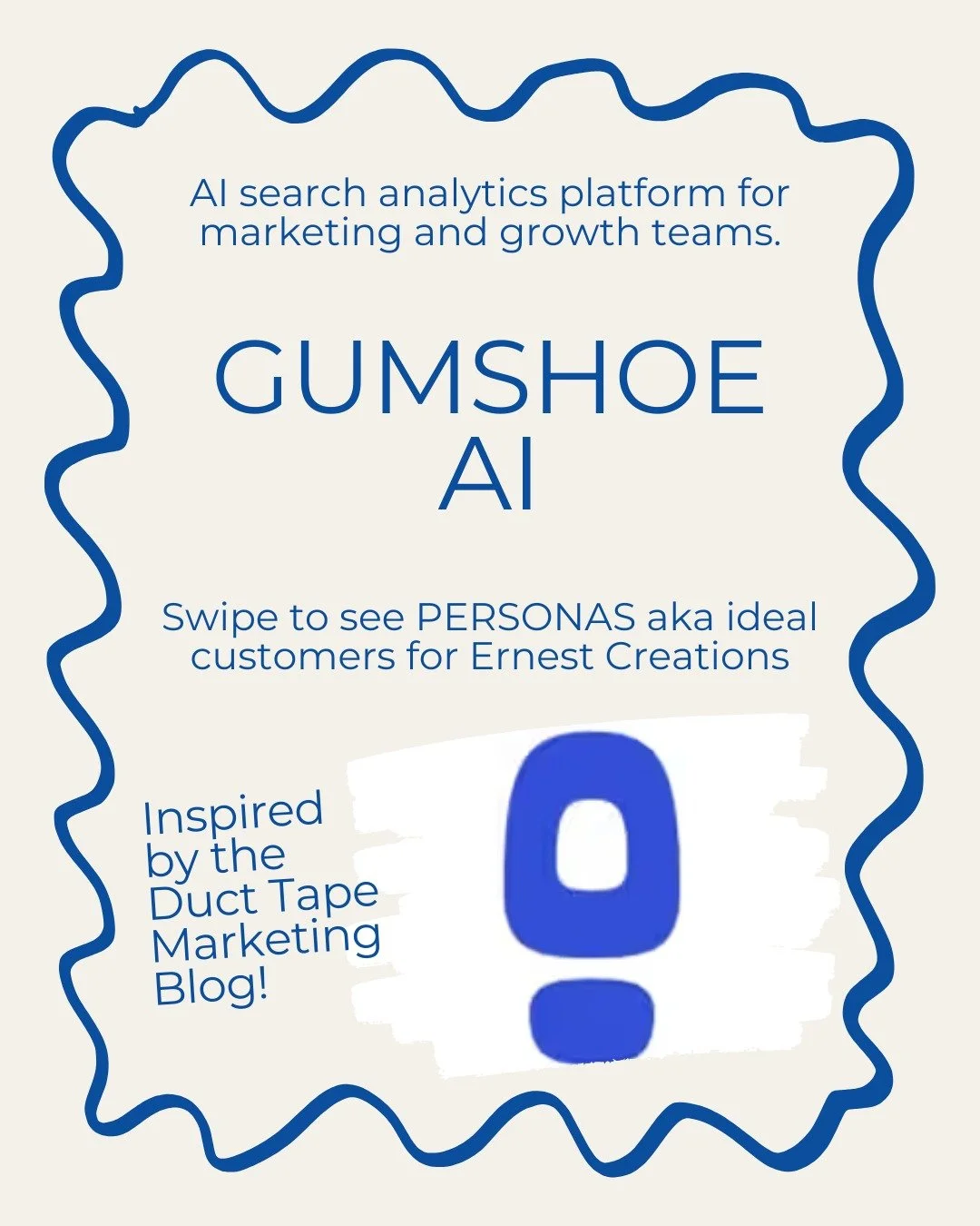 Just listened to the #ducttapemarketingpodcast and had fun using Gumshoe AI. There are a lot of wild tools out there to get your #smallbusiness going. Reach out for support #delawaresmallbusiness #Delaware
