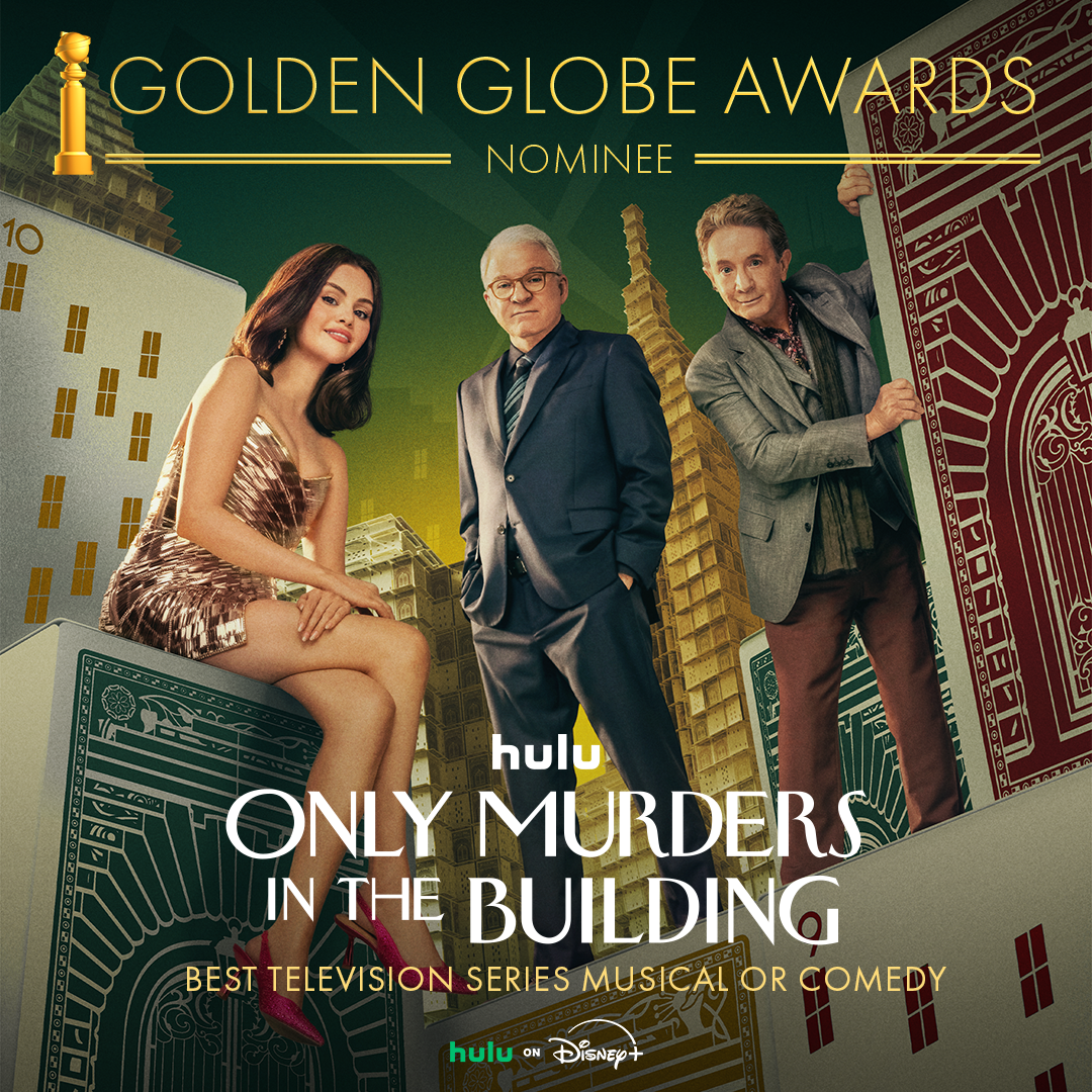 Steve Martin, Martin Short, Selena Gomez and 'Only Murders in the Building' were nominated for 2026 Golden Globe Awards!&nbsp;