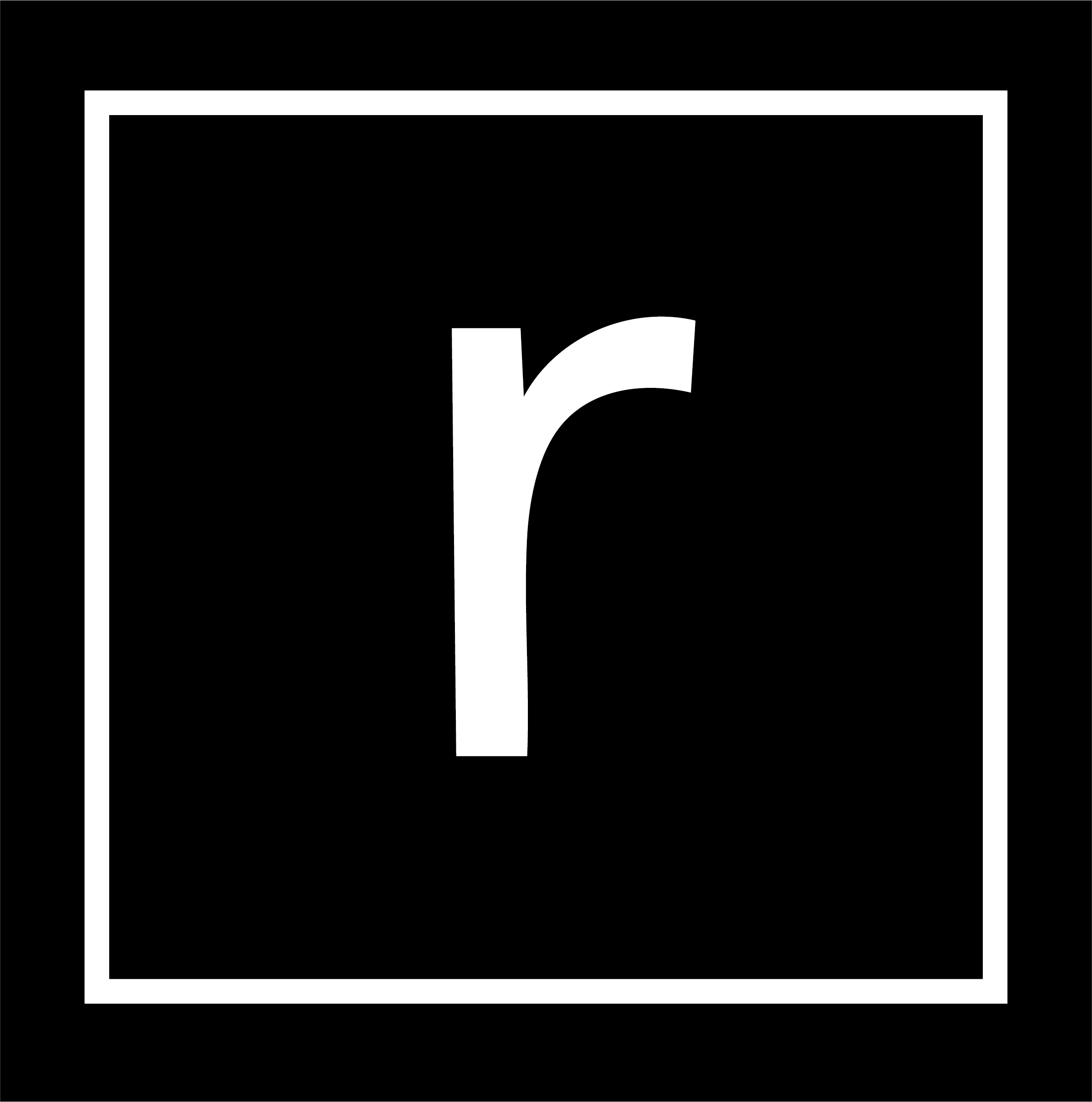 Final app icon in black