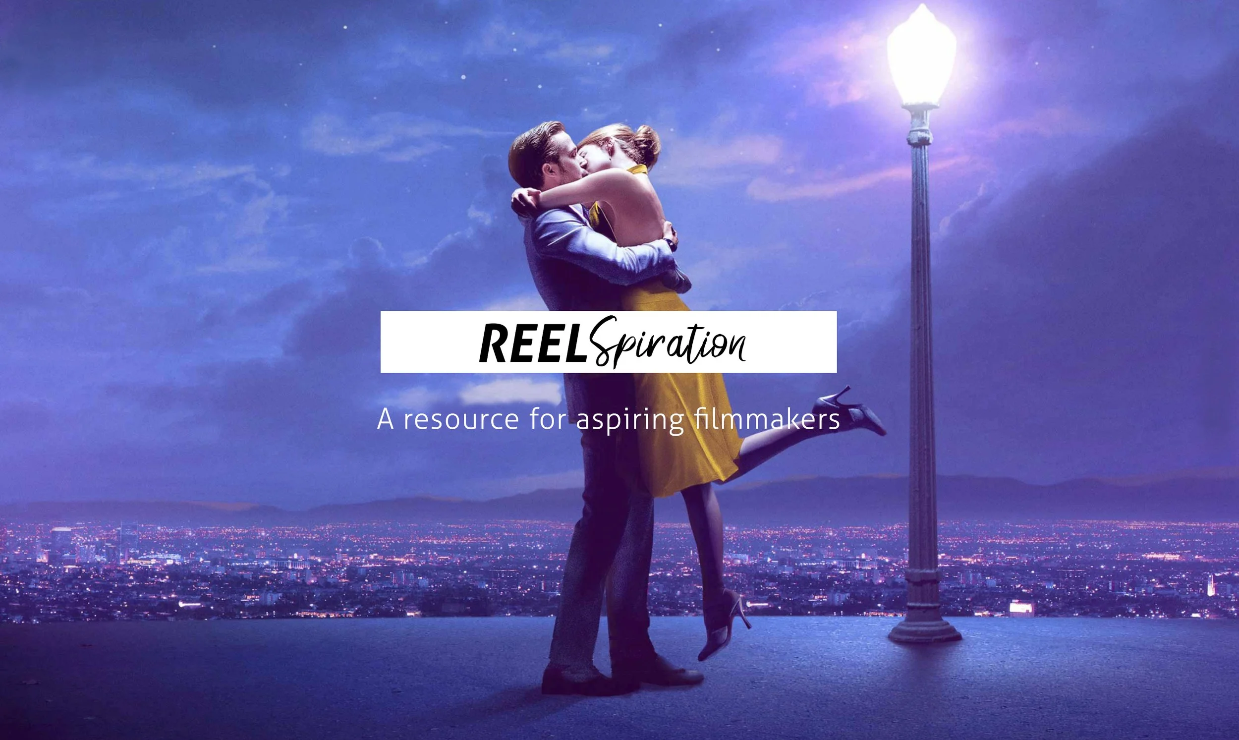 Reel-Spiration landing page mock-up