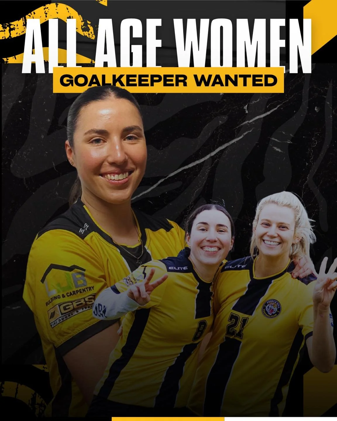 🧤 Calling All Women Goalkeepers

We&rsquo;re recruiting a GK for our all-age women&rsquo;s team 

🐯 Supportive club culture, great coaching, and all experience levels welcome.

DM us or check the link in bio for more info ⚽️