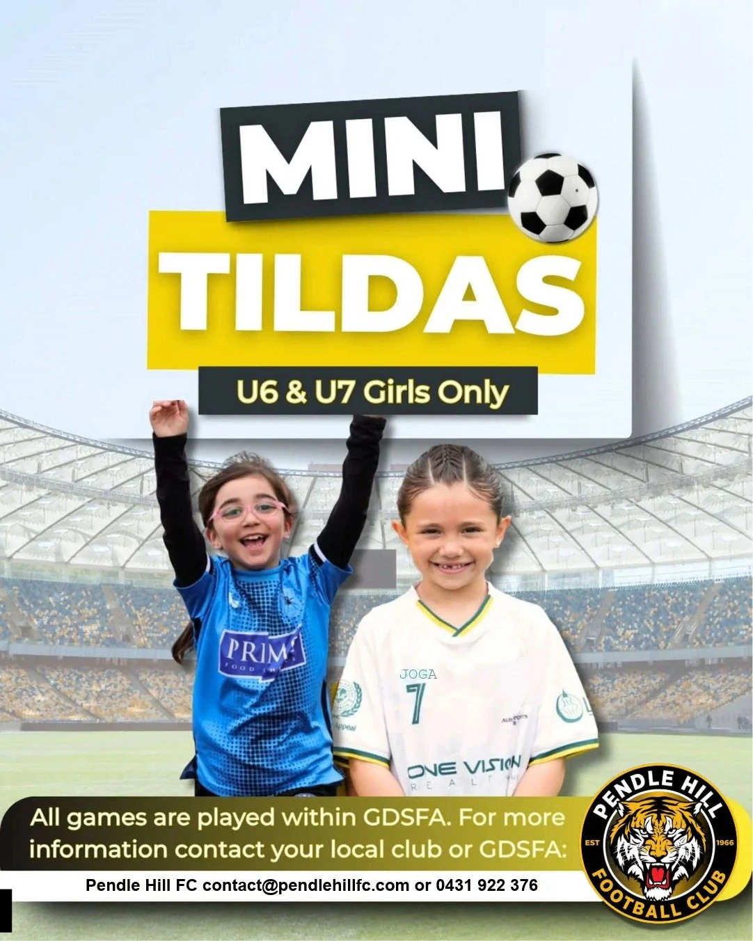 The future of female football starts here.
We are proud to be planning to enter the Mini TIldas for Under 6&amp;7 girls! 

GDSFA has launched the 2026 Mini Tildas Competition:
⚽ Development focused fun
⚽ All games played within Parramatta / Cumberlan