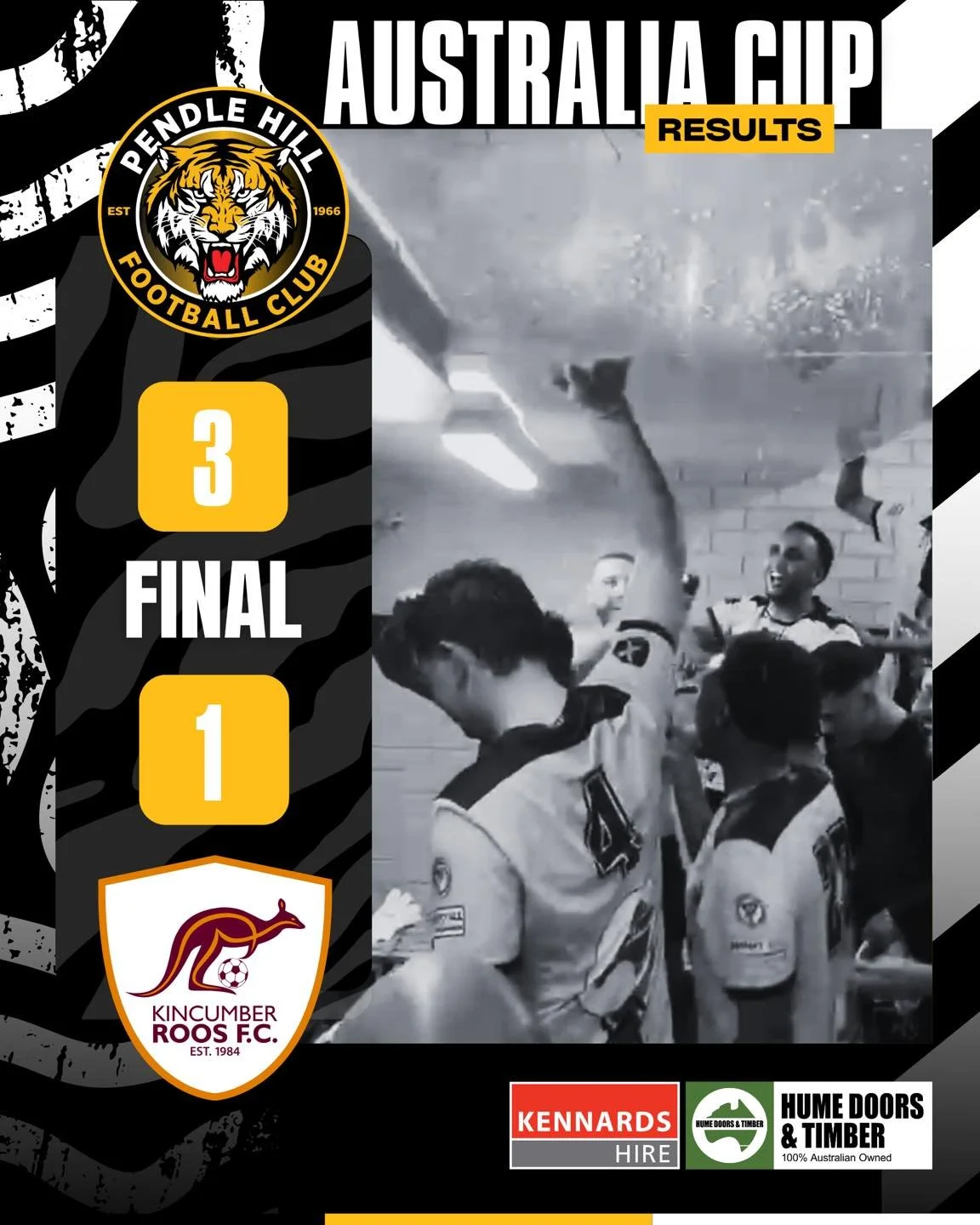 What a win!

Off to round 4 after a huge 3&ndash;1 victory against the Kincumber Roos.