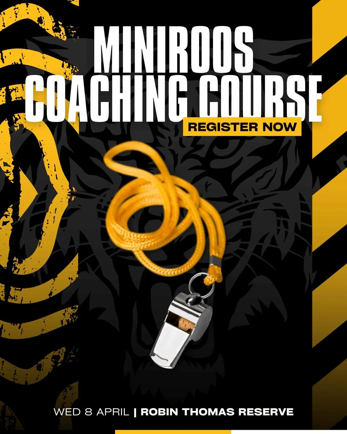 GRANVILLE MINIROOS COACHING COURSE

Ready to take your coaching to the next level? 
Whether you're just starting out or looking to build confidence on the pitch, this is your chance to learn, grow, and develop the next generation of players.

Wednesd