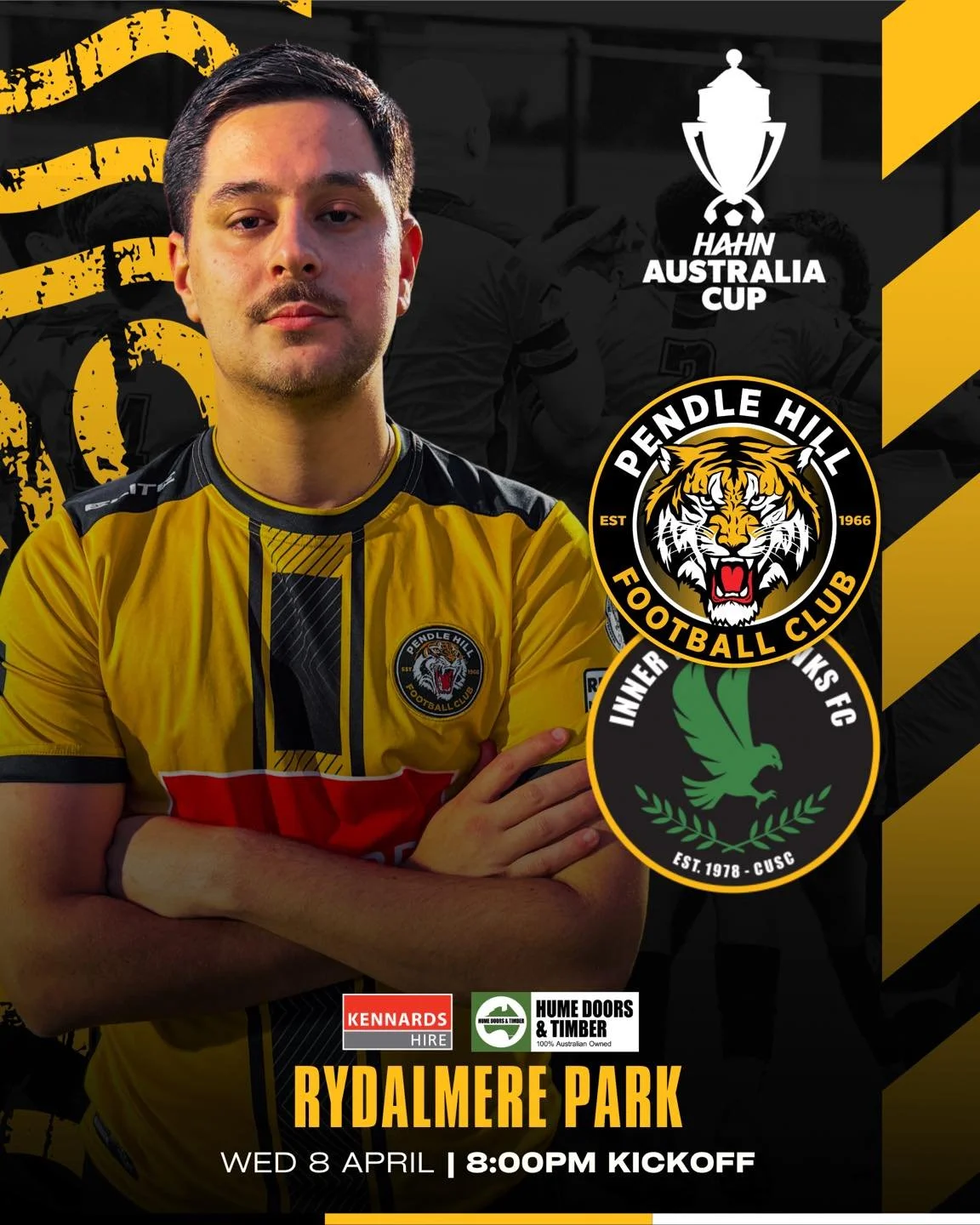 Australia Cup Round 4 ⚽️

After getting past Round 3 against Kincumber Roos, the boys are onto the next challenge as they take on Inner West Hawks this Wednesday, April 8th.

🗓 Wednesday 8 April
⏰ 8:00pm Kick Off
📍 Rydalmere Park

Get down there an