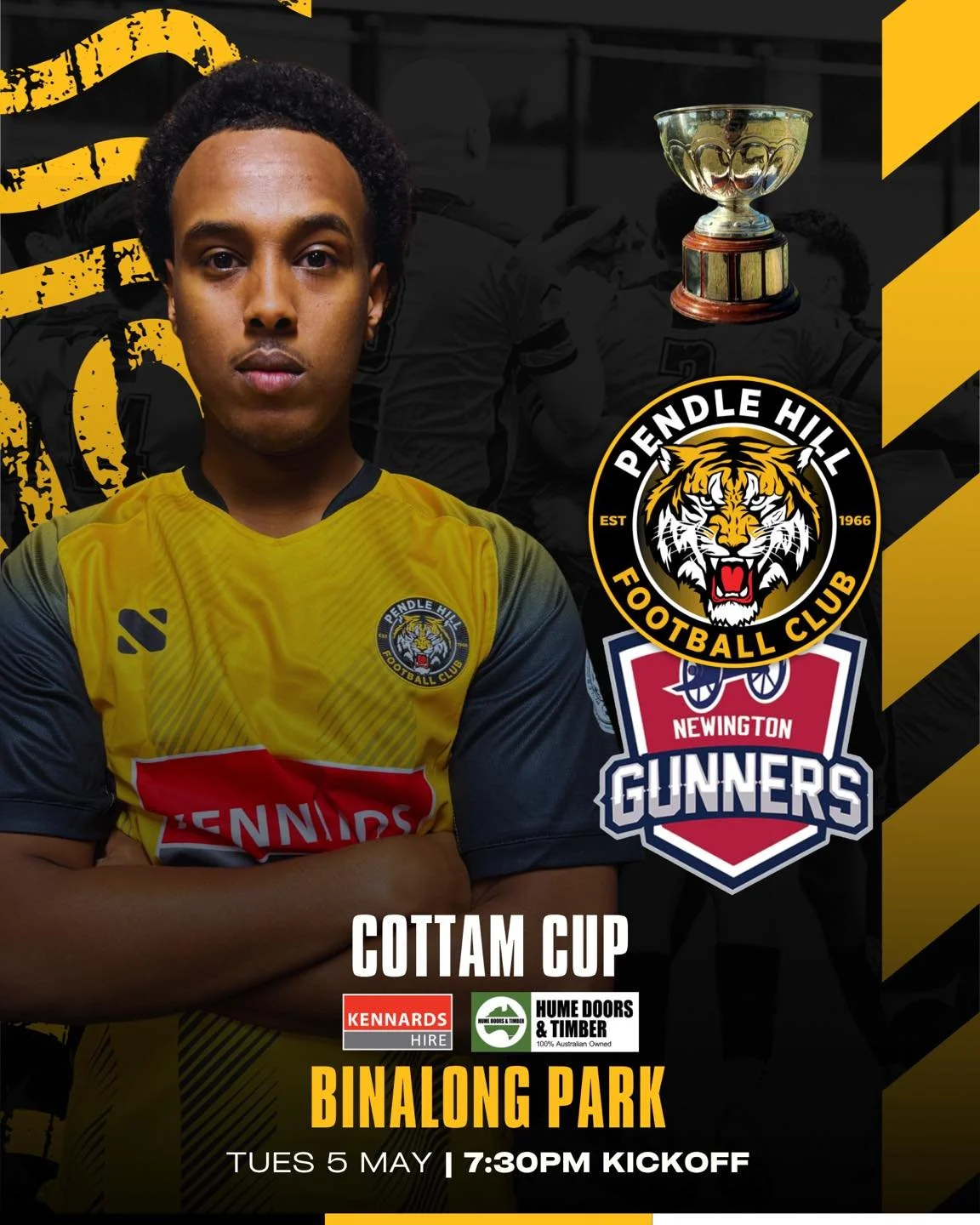 Cottam Cup - Round 1

After a successful run last year in the Cottam Cup the boys start this years run on Tuesday night against Newington Gunners at home.

Get down there and support the boys this Tuesday night.