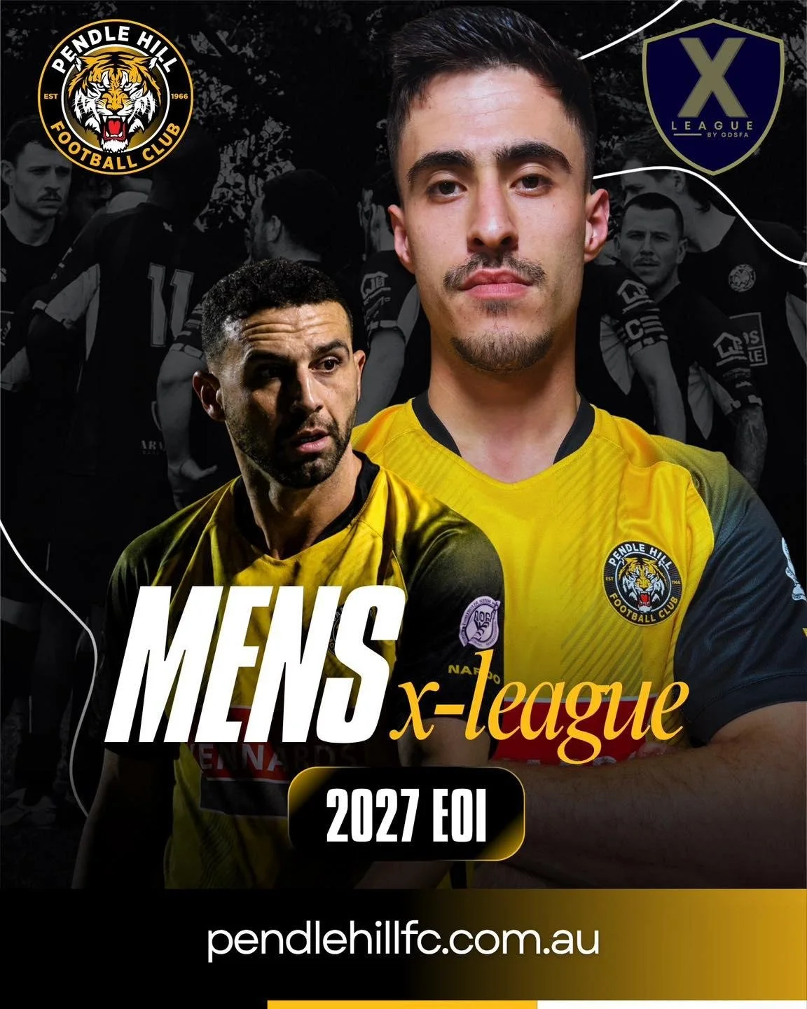 *JOIN THE TIGERS FOR X-LEAGUE 2027*

Expressions of Interest are now open for our Men&rsquo;s X-League squad for the 2027 season. 

We&rsquo;re looking for committed players who want to compete at the highest level in GDSFA and be part of a club with