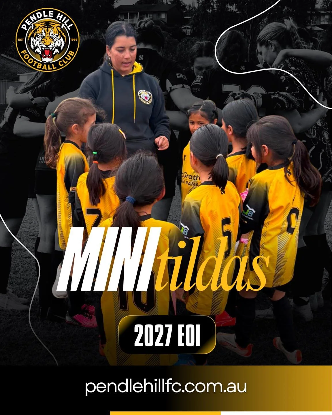 Pendle Hill 2027 EOI is now open!

We are looking for girls aged 6, 7 &amp; 8 to join our Mini Tildas program! After such a successful season we can&rsquo;t wait to get back out there again next season! 

Accepting all skill levels, full teams or sin
