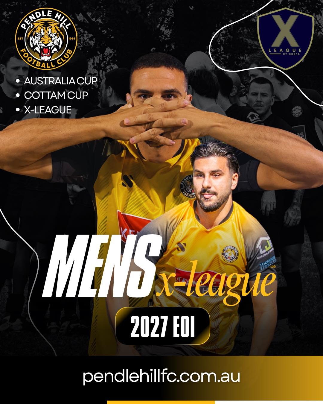 We&rsquo;re looking for committed players who want to compete at the highest level in GDSFA and be part of a club with history, culture, and ambition.

* Competitive X-League environment
* Professional coaching &amp; setup
* Club support on and off t